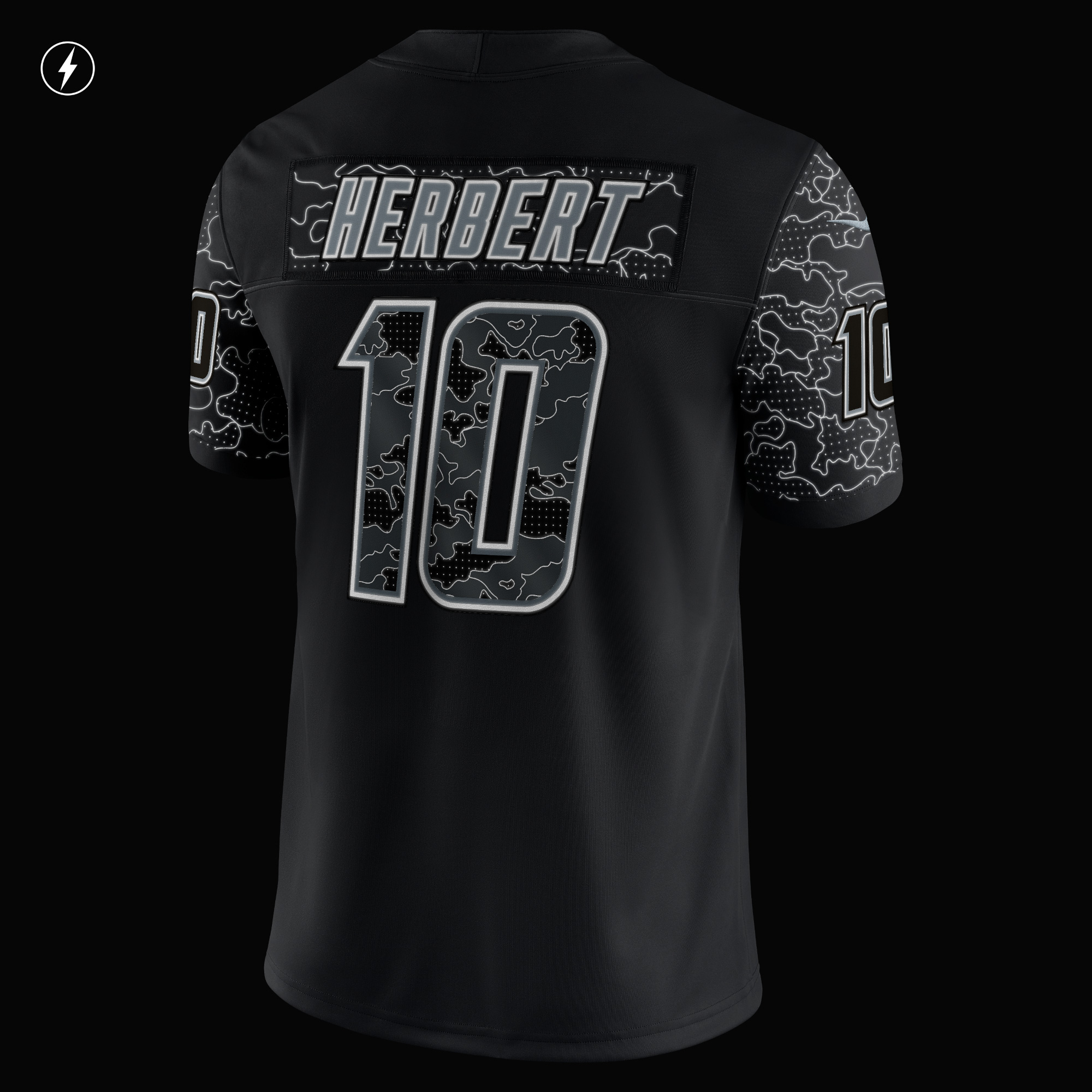 Justin Herbert Los Angeles ChargersRFLCTV Limited Jersey - Black