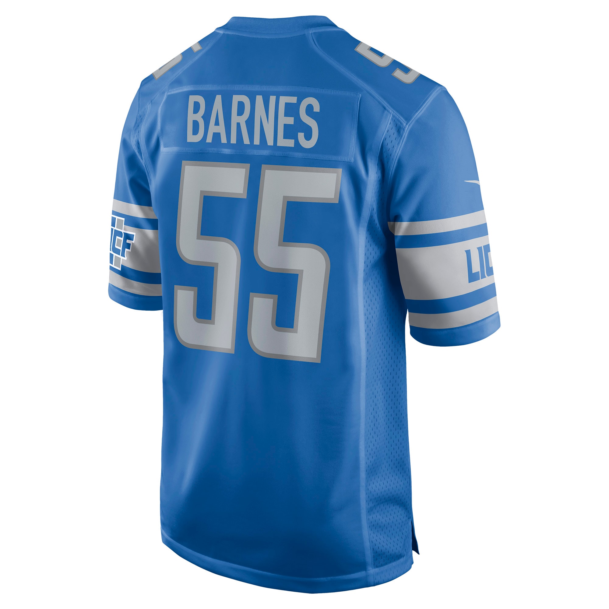 Derrick Barnes Detroit LionsGame Player Jersey - Blue