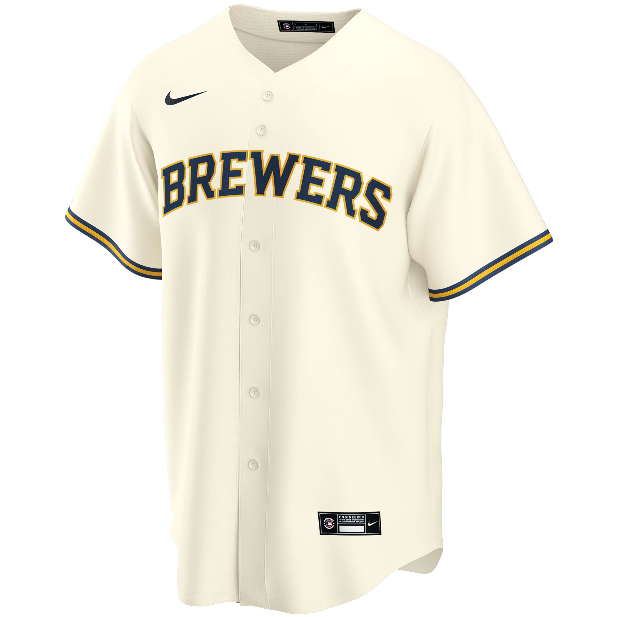 Christian Yelich Milwaukee BrewersYouth Alternate Replica Player Jersey - Cream