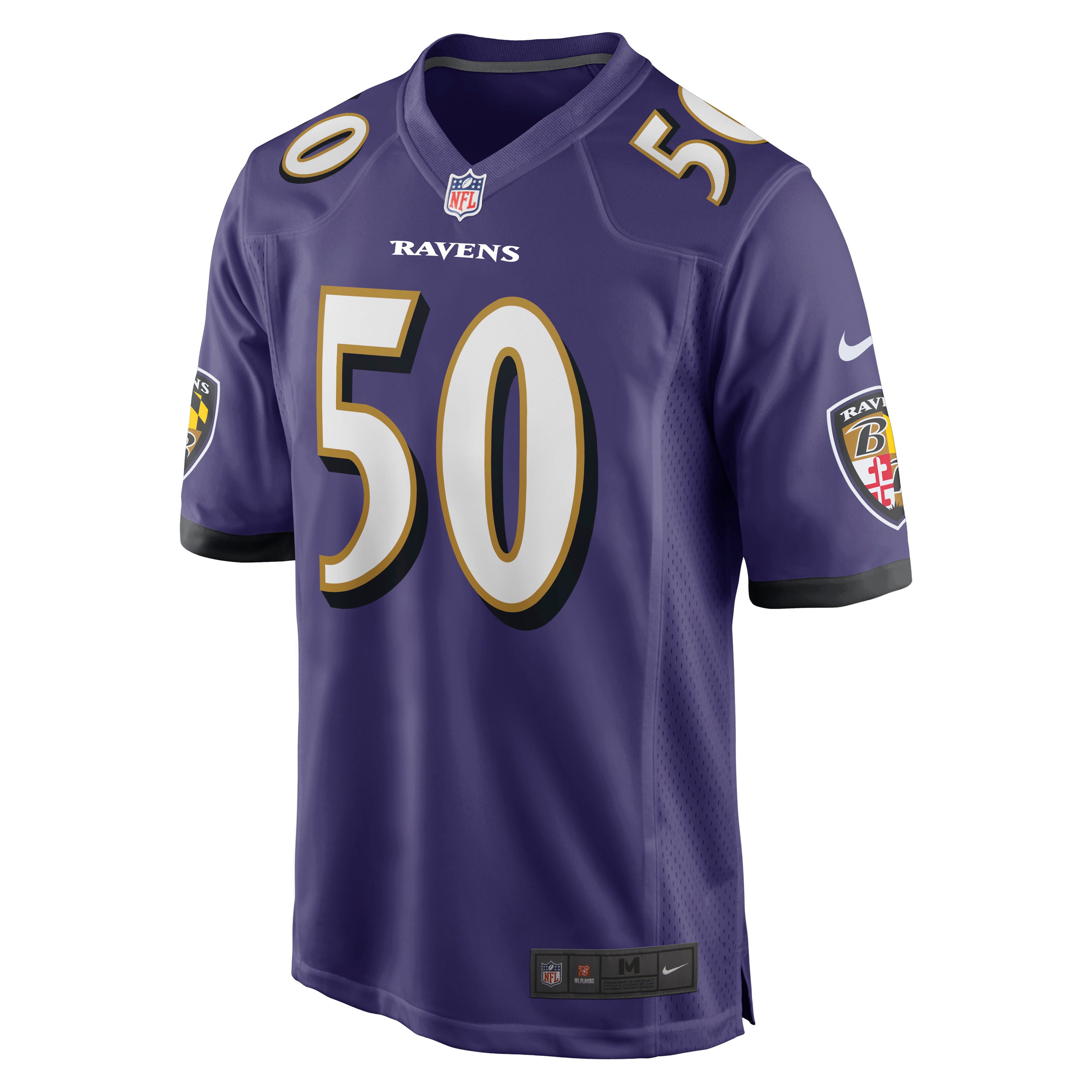 Justin Houston Baltimore RavensGame Jersey - Purple