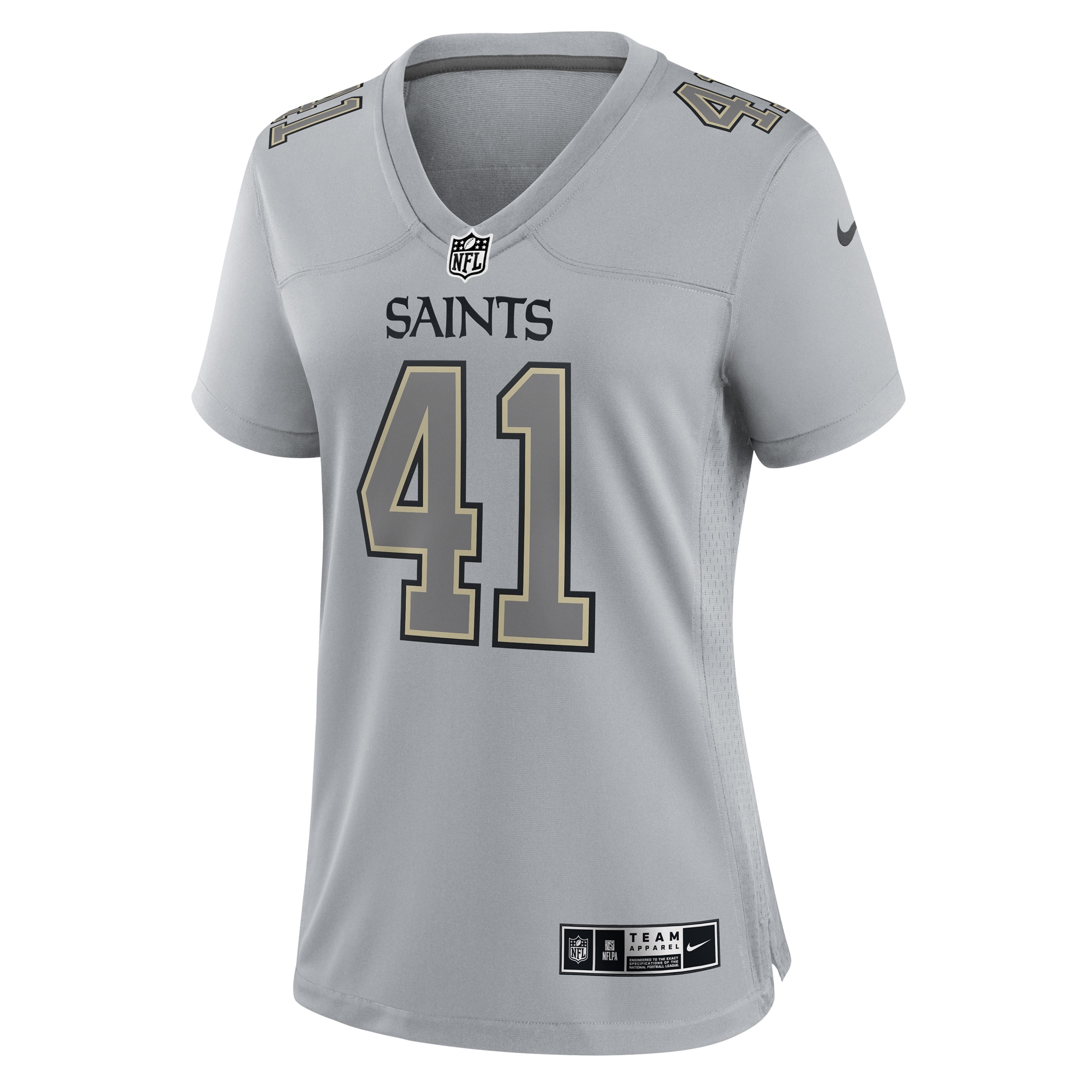 Alvin Kamara New Orleans Saints Women's Atmosphere Fashion Game Jersey - Gray