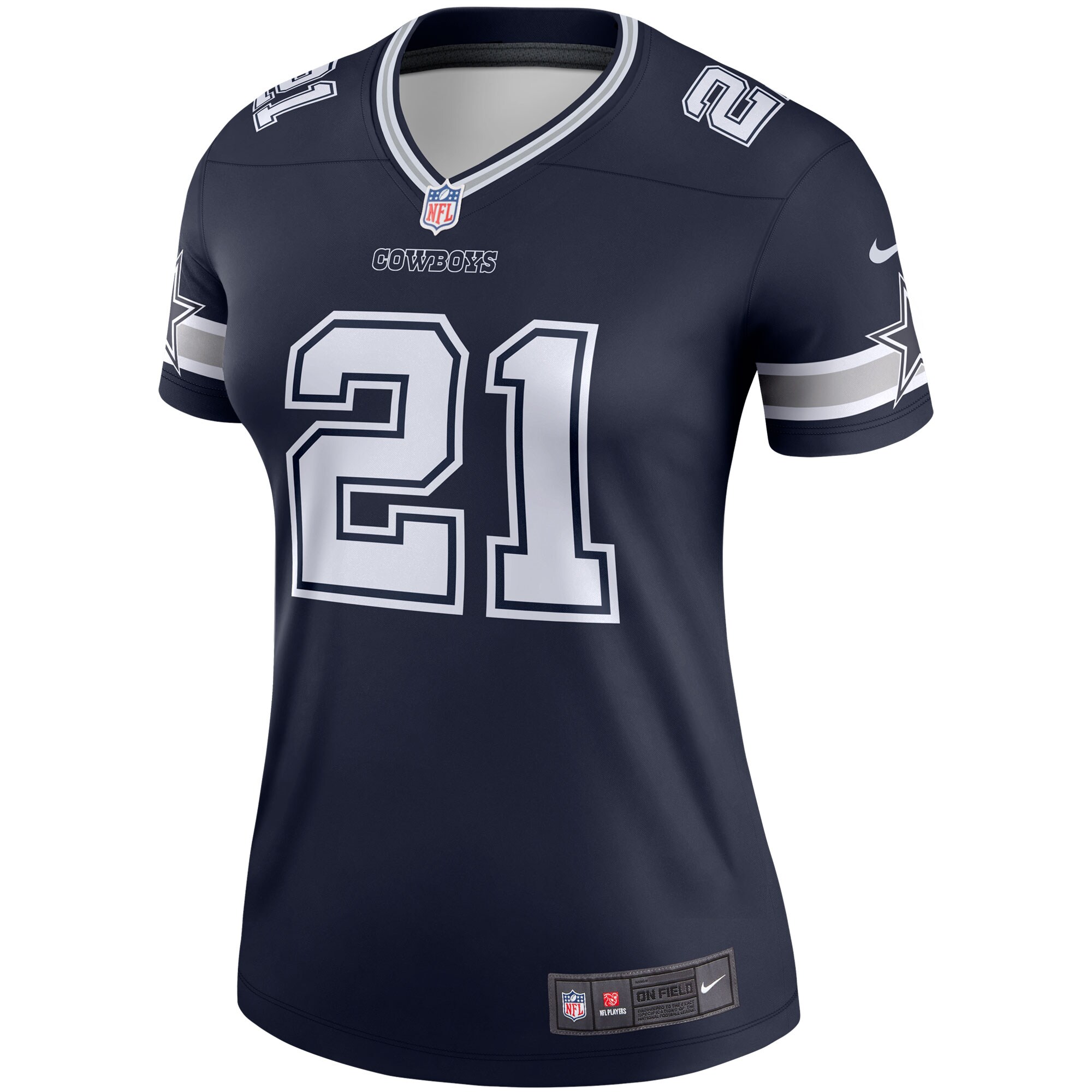 Ezekiel Elliott Dallas Cowboys Women's Legend Player Jersey - Navy