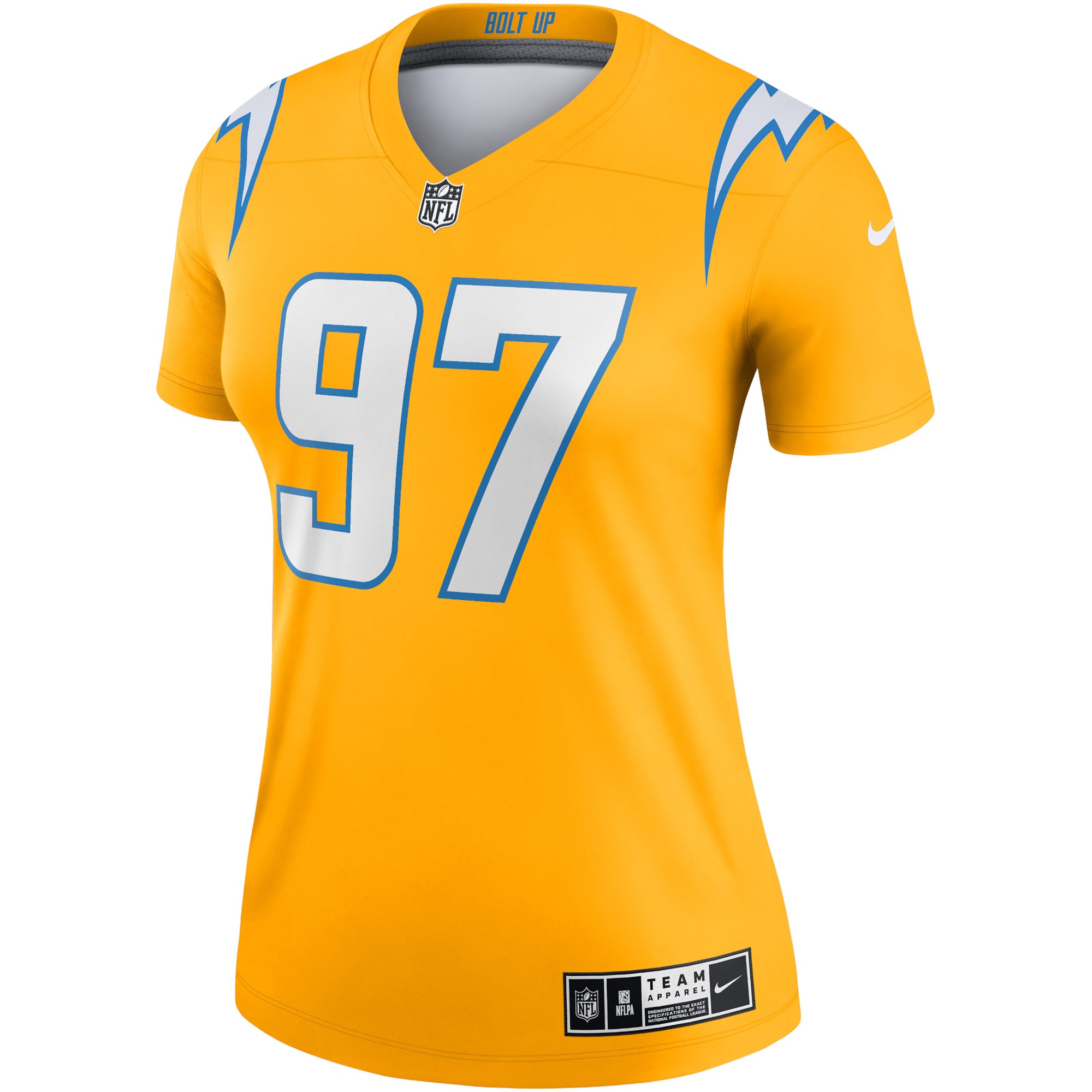 Joey Bosa Los Angeles Chargers Women's Inverted Legend Jersey - Gold