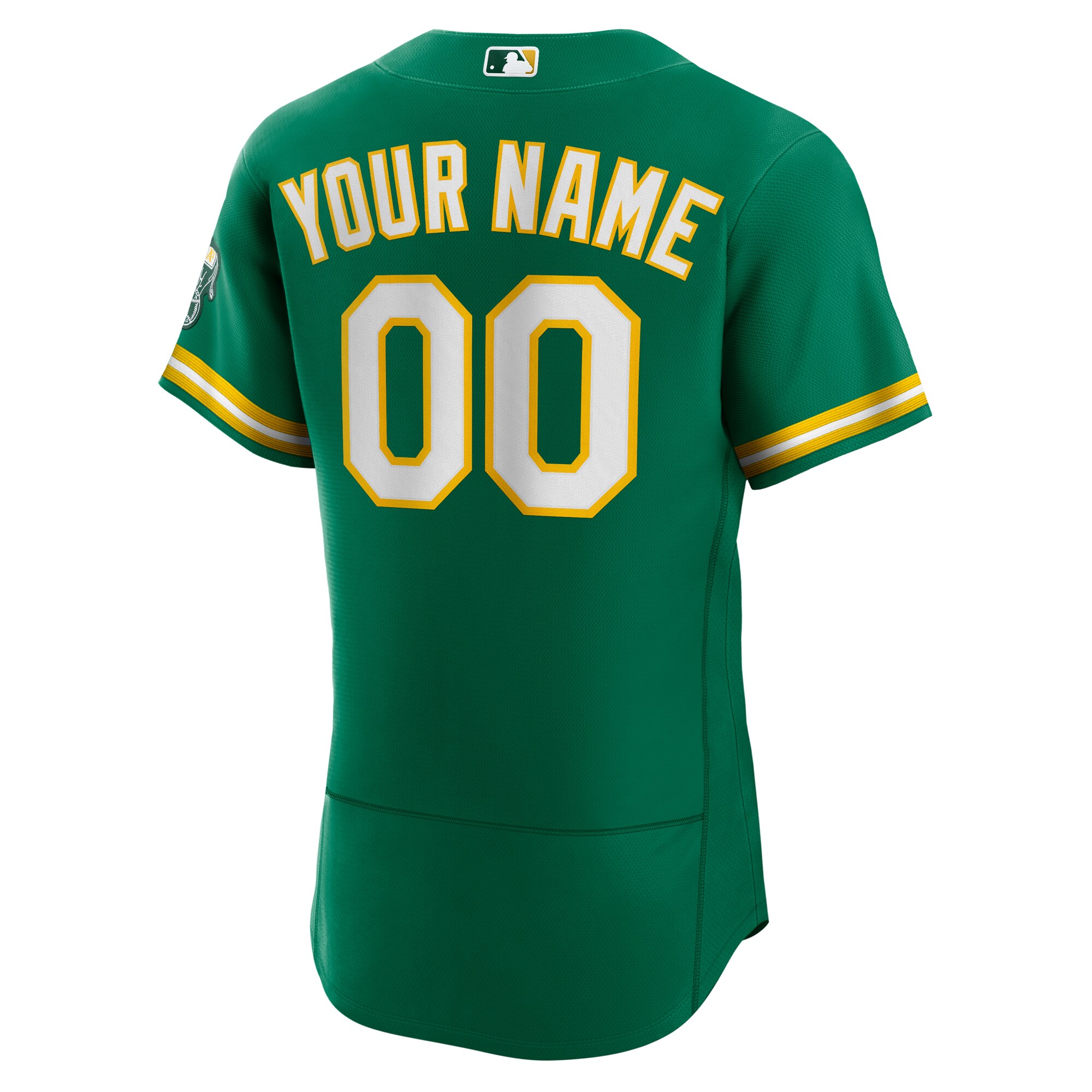 Oakland AthleticsAlternate Authentic Custom Jersey - Kelly Green