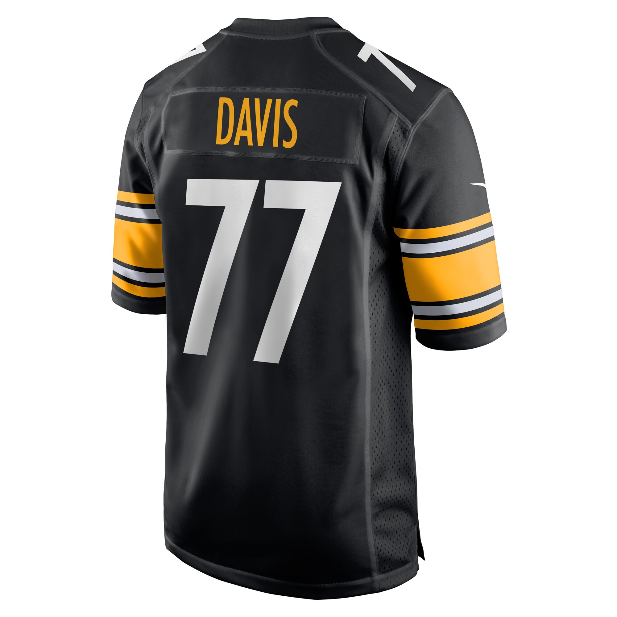 Jesse Davis Pittsburgh SteelersGame Player Jersey - Black