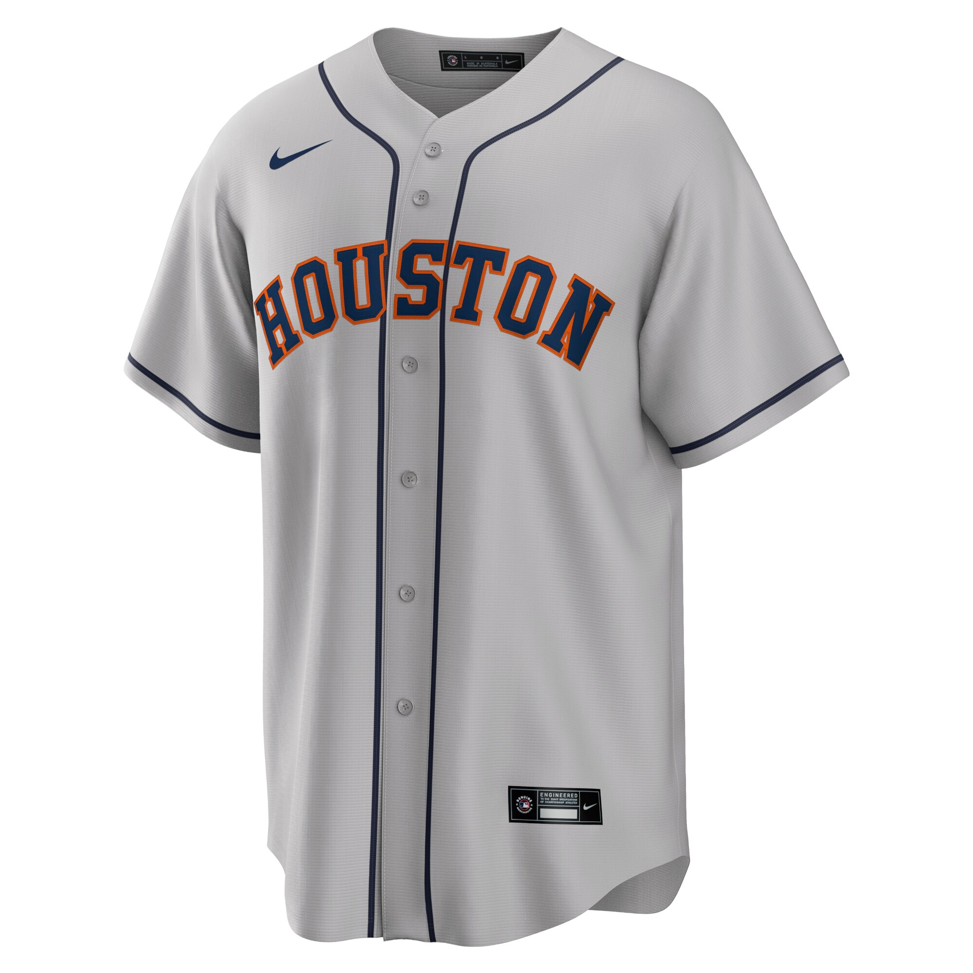 Alex Bregman Houston AstrosRoad Replica Player Name Jersey - Gray