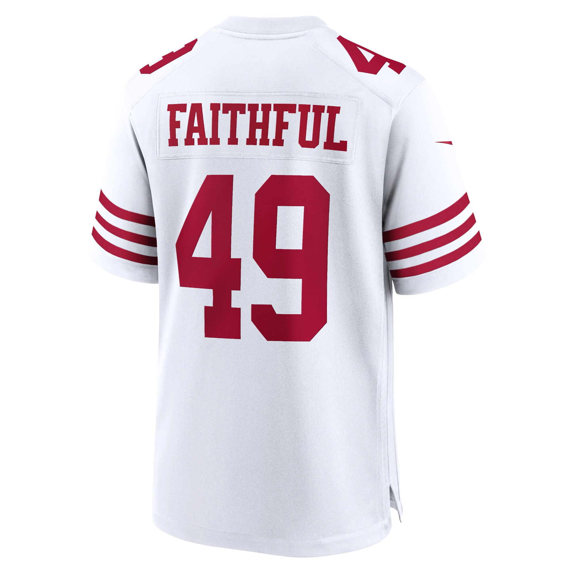 Faithful 49 San Francisco 49ersPlayer Game Jersey - White