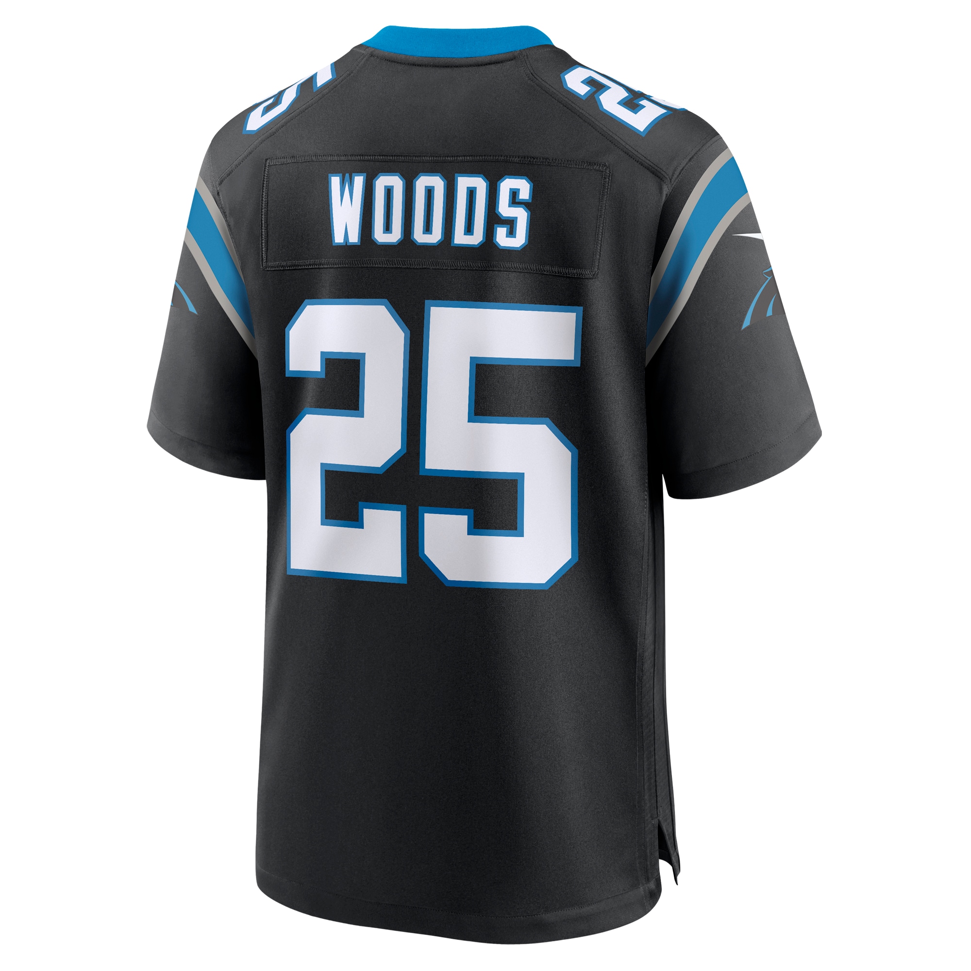 Xavier Woods Carolina PanthersTeam Game Jersey - Black
