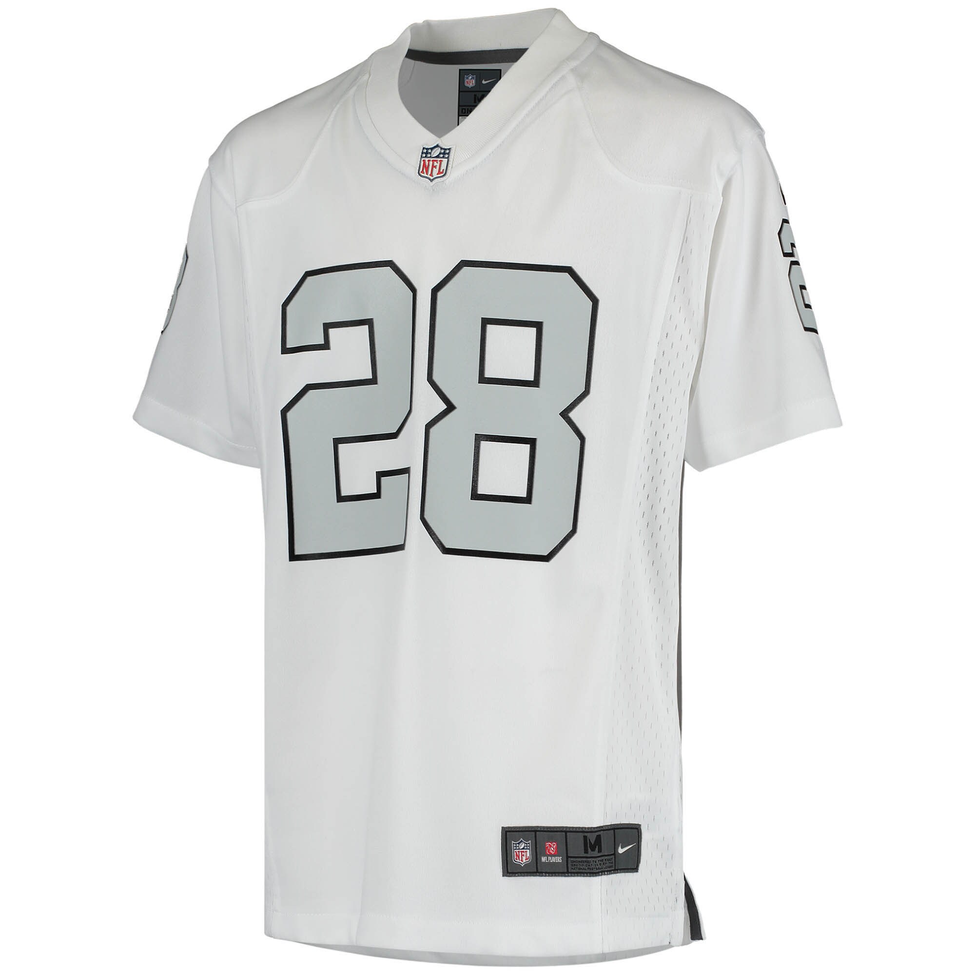 Josh Jacobs Las Vegas RaidersYouth Color Rush Game Jersey - White