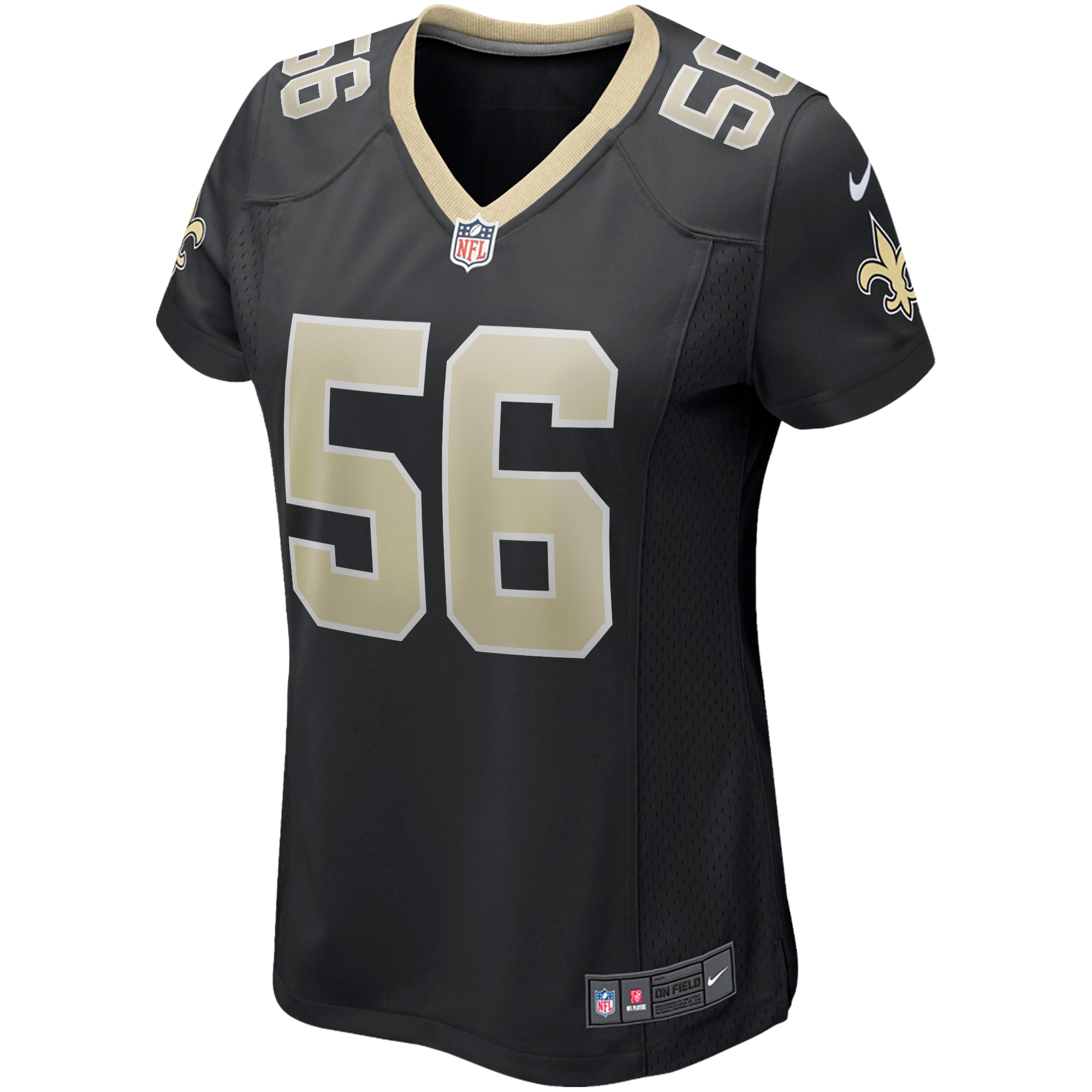 Demario Davis New Orleans Saints Women's Game Jersey - Black