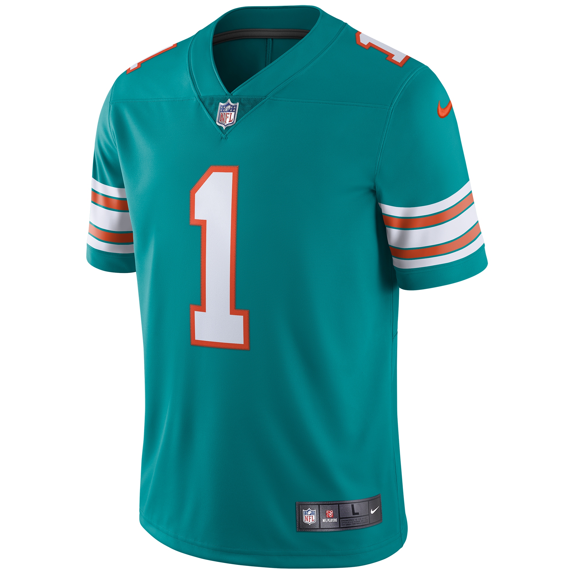 Tua Tagovailoa Miami DolphinsAlternate Vapor Limited Jersey - Aqua