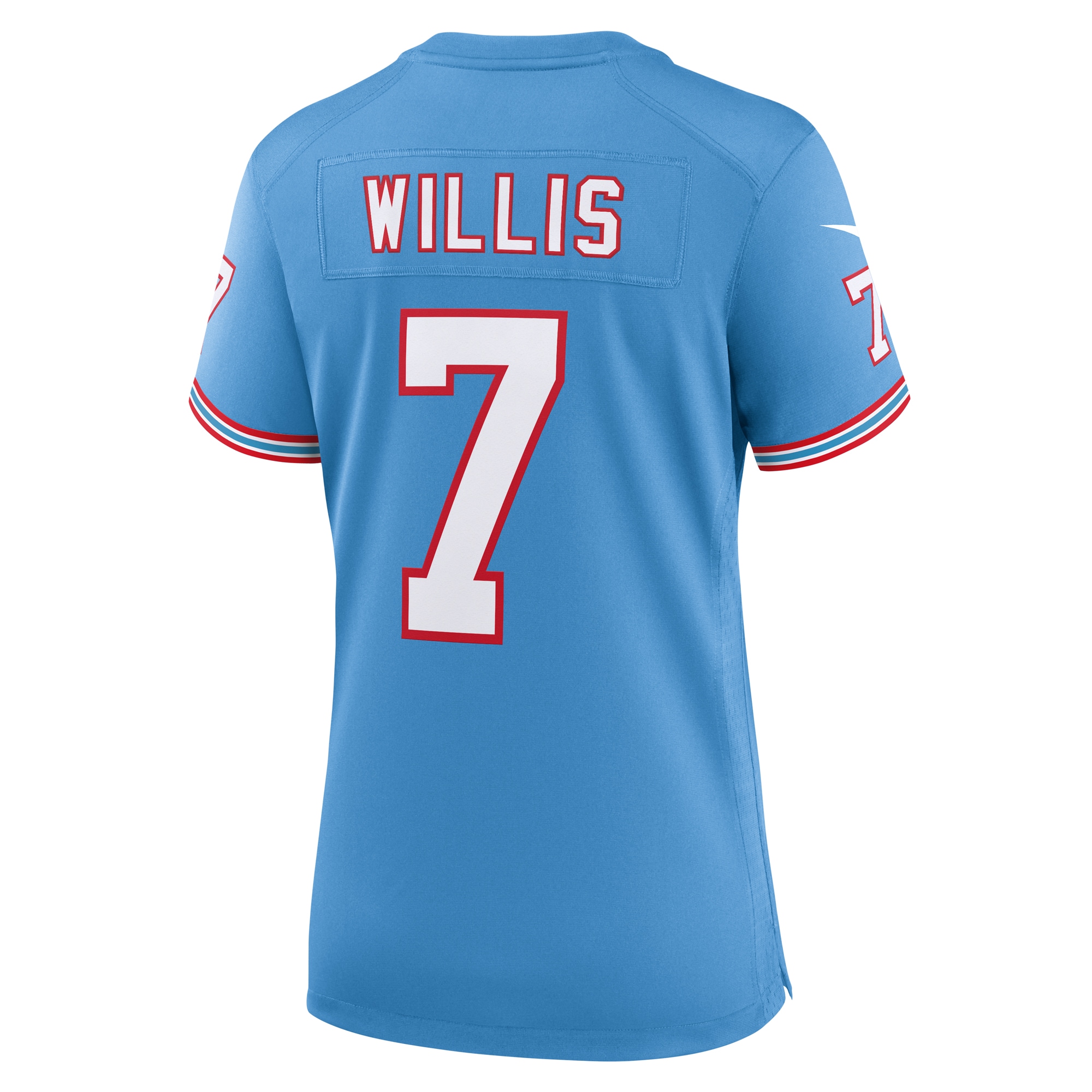 Malik Willis Tennessee Titans Women's Oilers Throwback Player Game Jersey - Light Blue