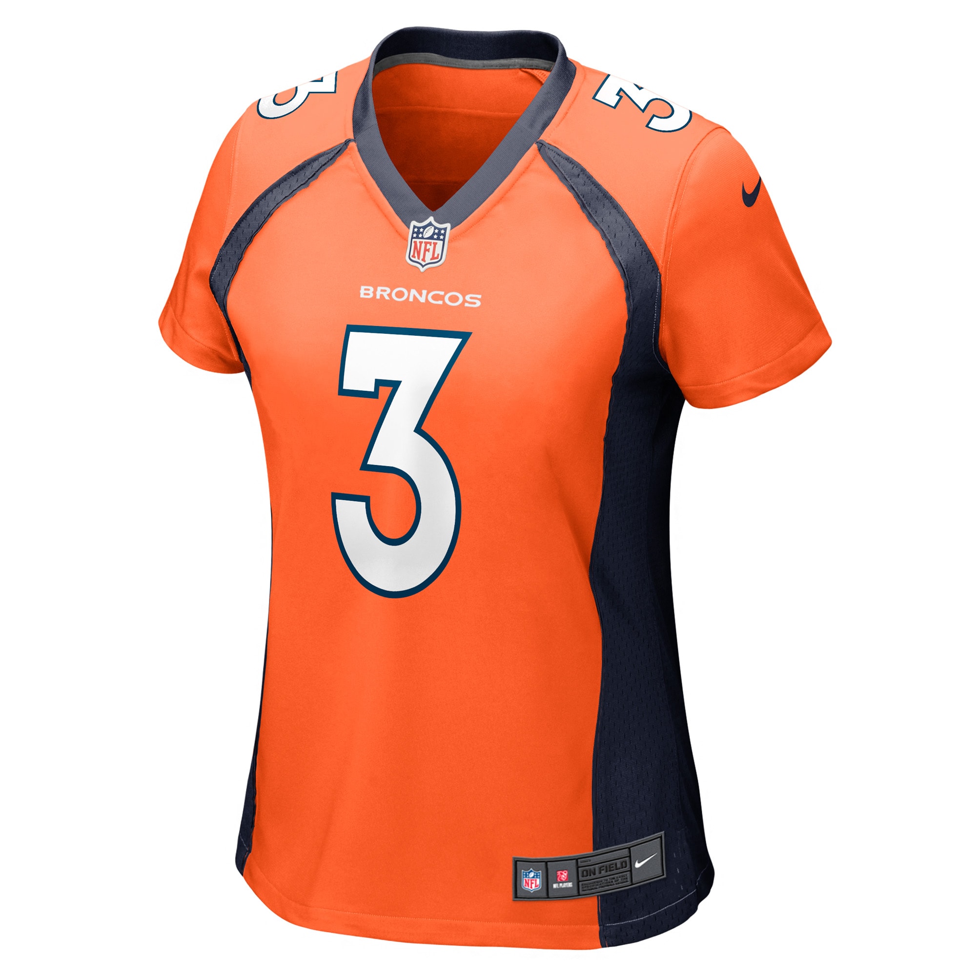Russell Wilson Denver Broncos Women's Game Jersey - Orange