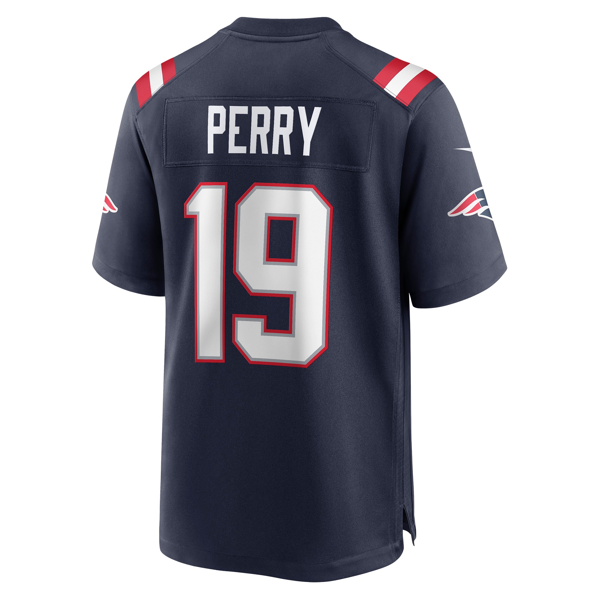 Malcolm Perry New England PatriotsGame Player Jersey - Navy