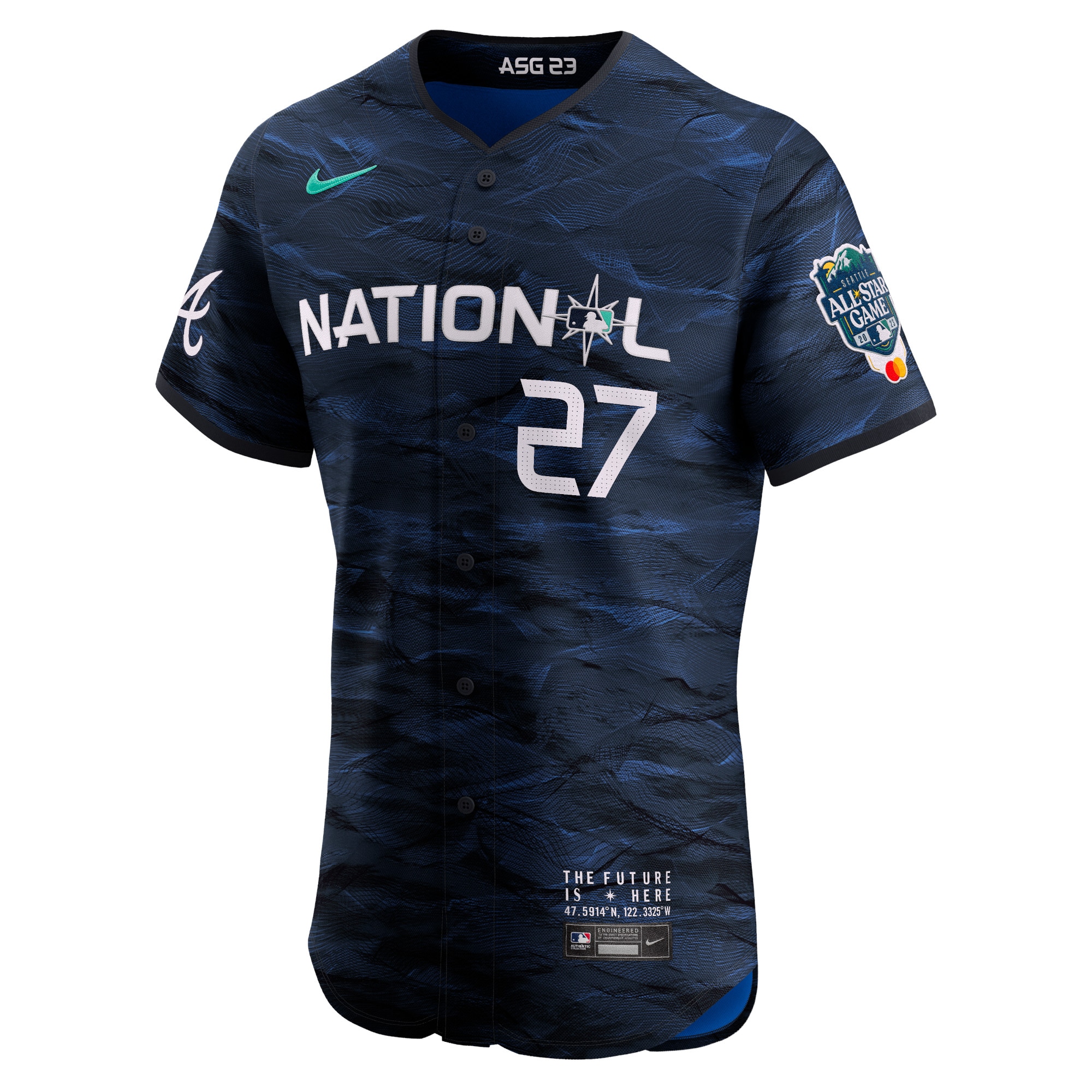 Austin Riley National League2023 MLB All-Star Game Vapor Premier Elite Player Jersey - Royal