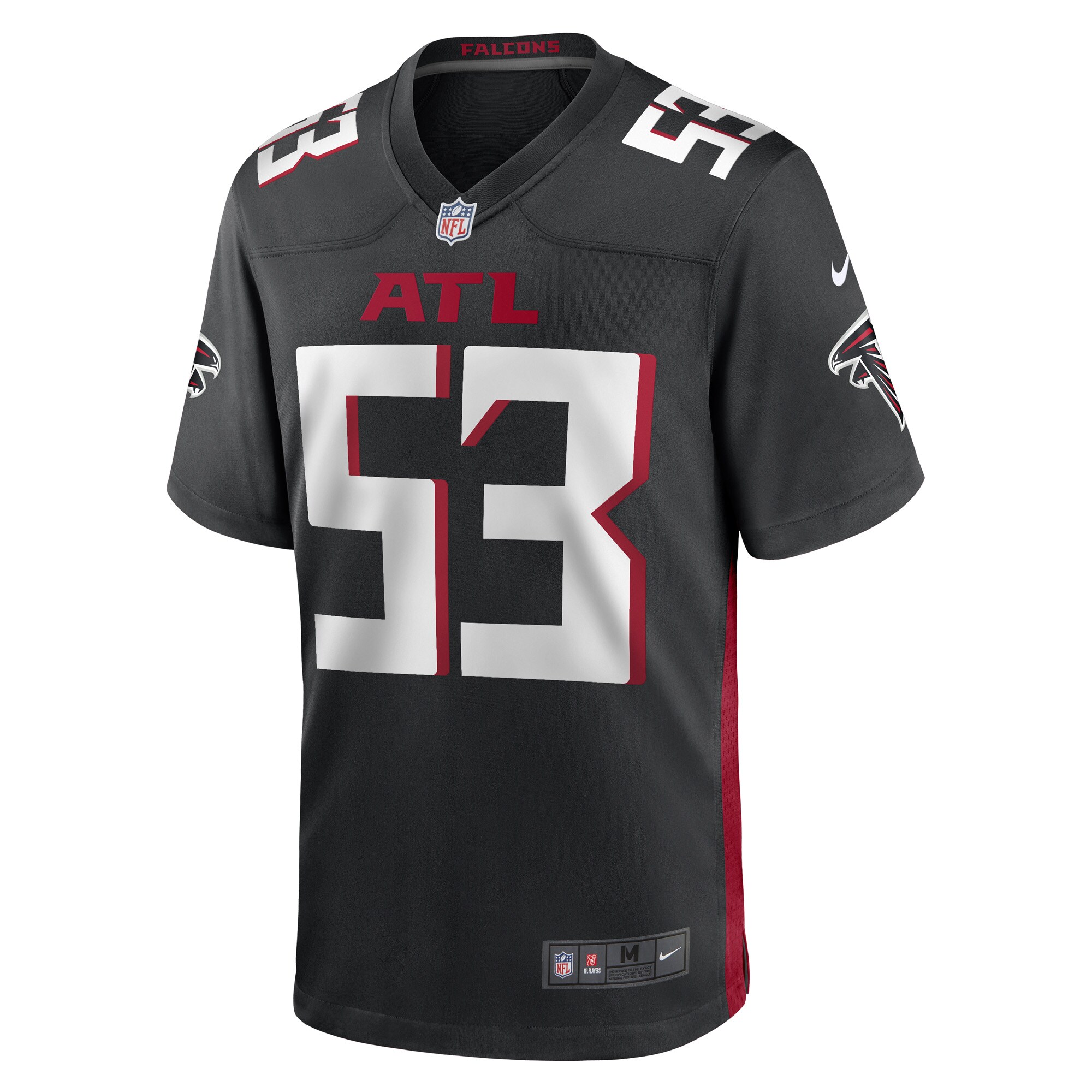Nick Kwiatkoski Atlanta FalconsGame Player Jersey - Black