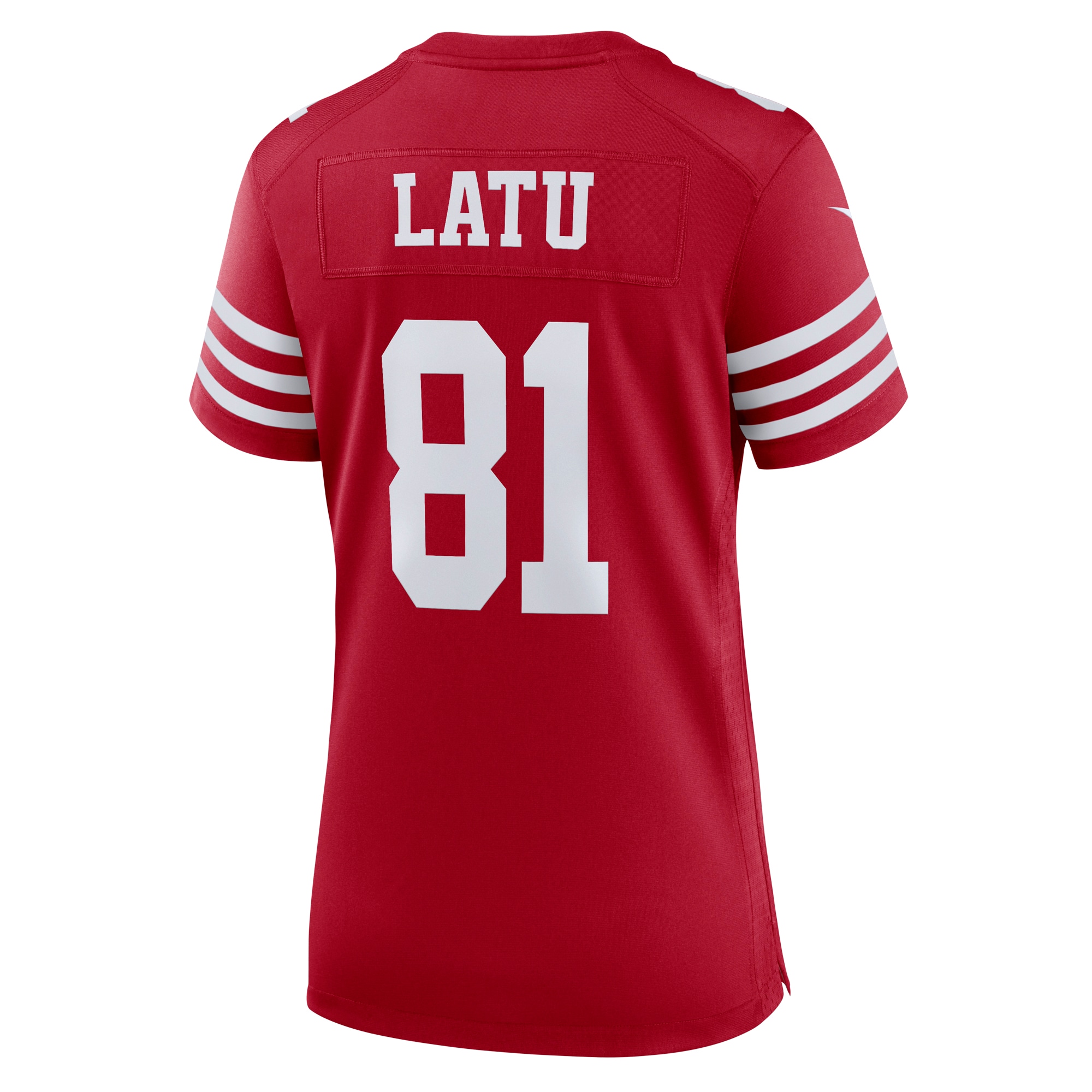 Cameron Latu San Francisco 49ers Women's Team Game Jersey - Scarlet