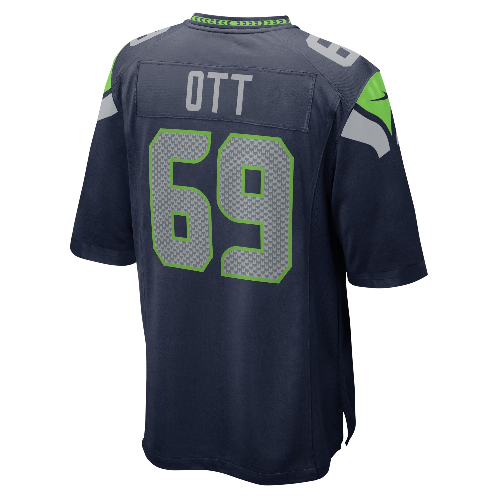 Tyler Ott Seattle SeahawksGame Jersey - College Navy