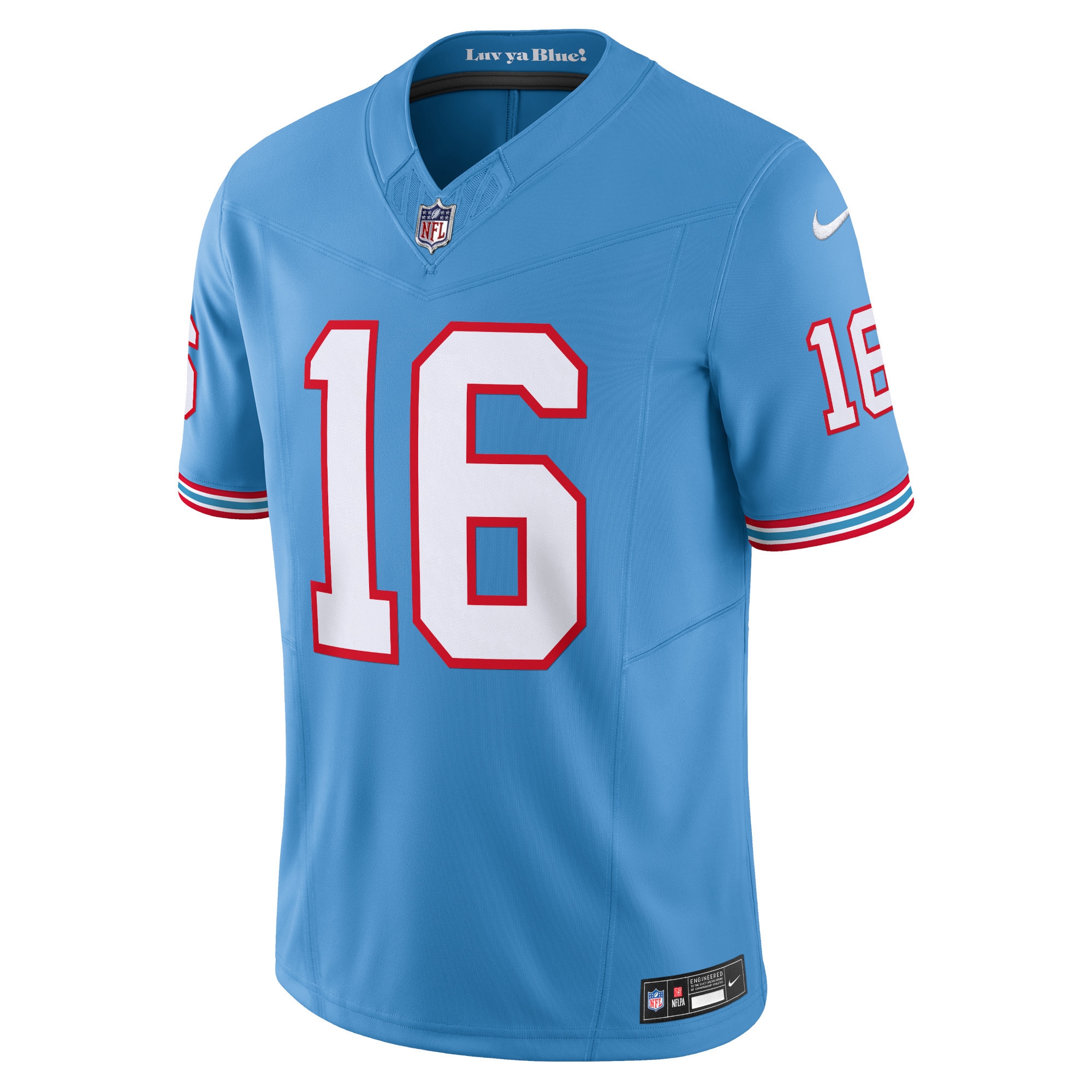 Treylon Burks Tennessee TitansOilers Throwback Vapor F.U.S.E. Limited Jersey - Light Blue