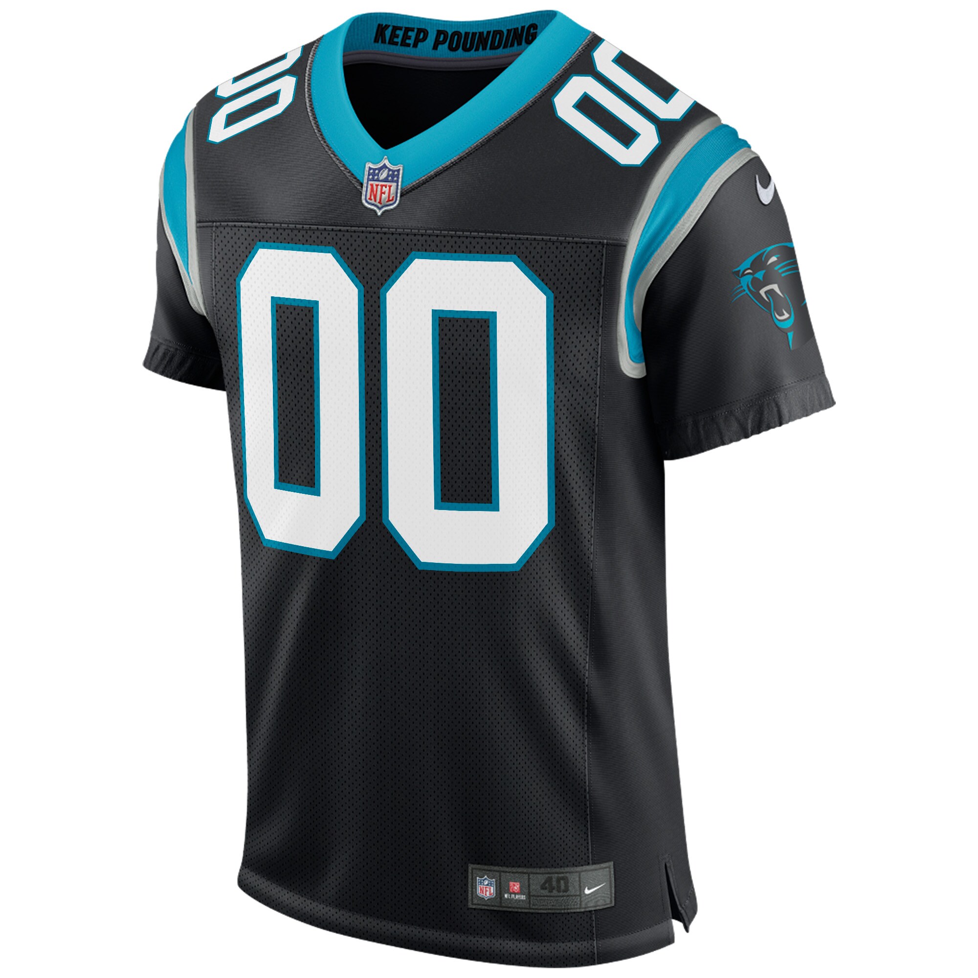Carolina PanthersClassic Custom Elite Jersey - Black