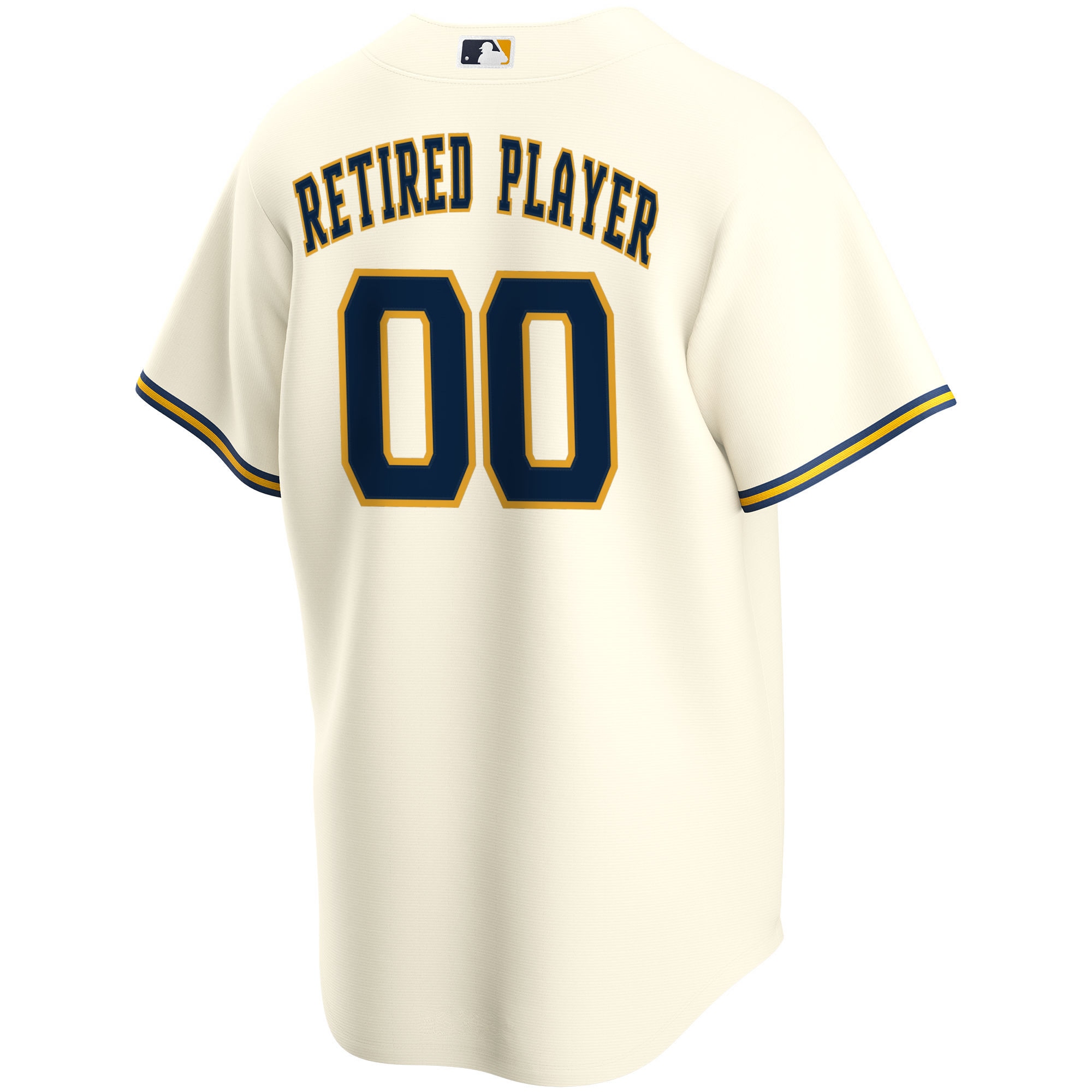 Milwaukee BrewersHome Pick-A-Player Retired Roster Replica Jersey - Cream