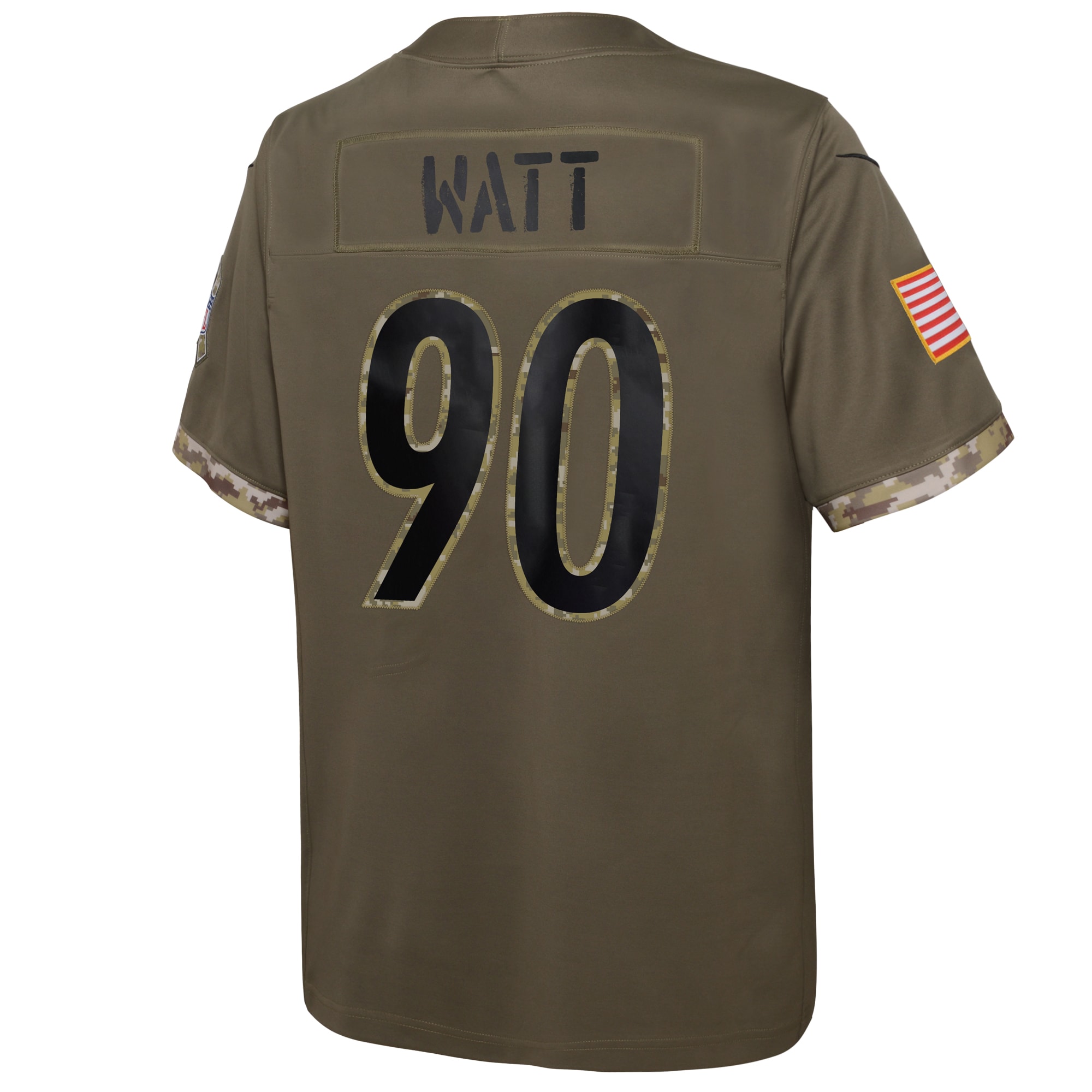 Pittsburgh SteelersYouth 2022 Salute To Service Player Limited Jersey - Olive