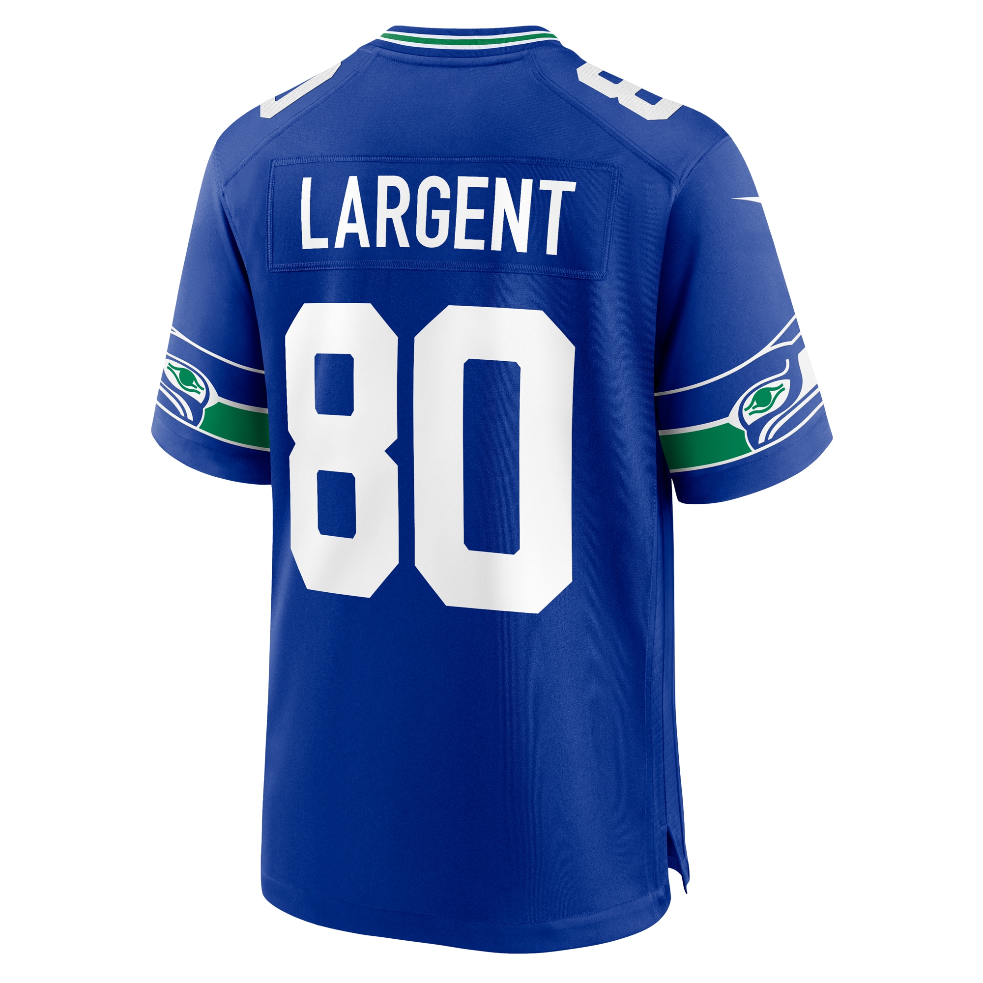Steve Largent Seattle SeahawksThrowback Retired Player Game Jersey - Royal