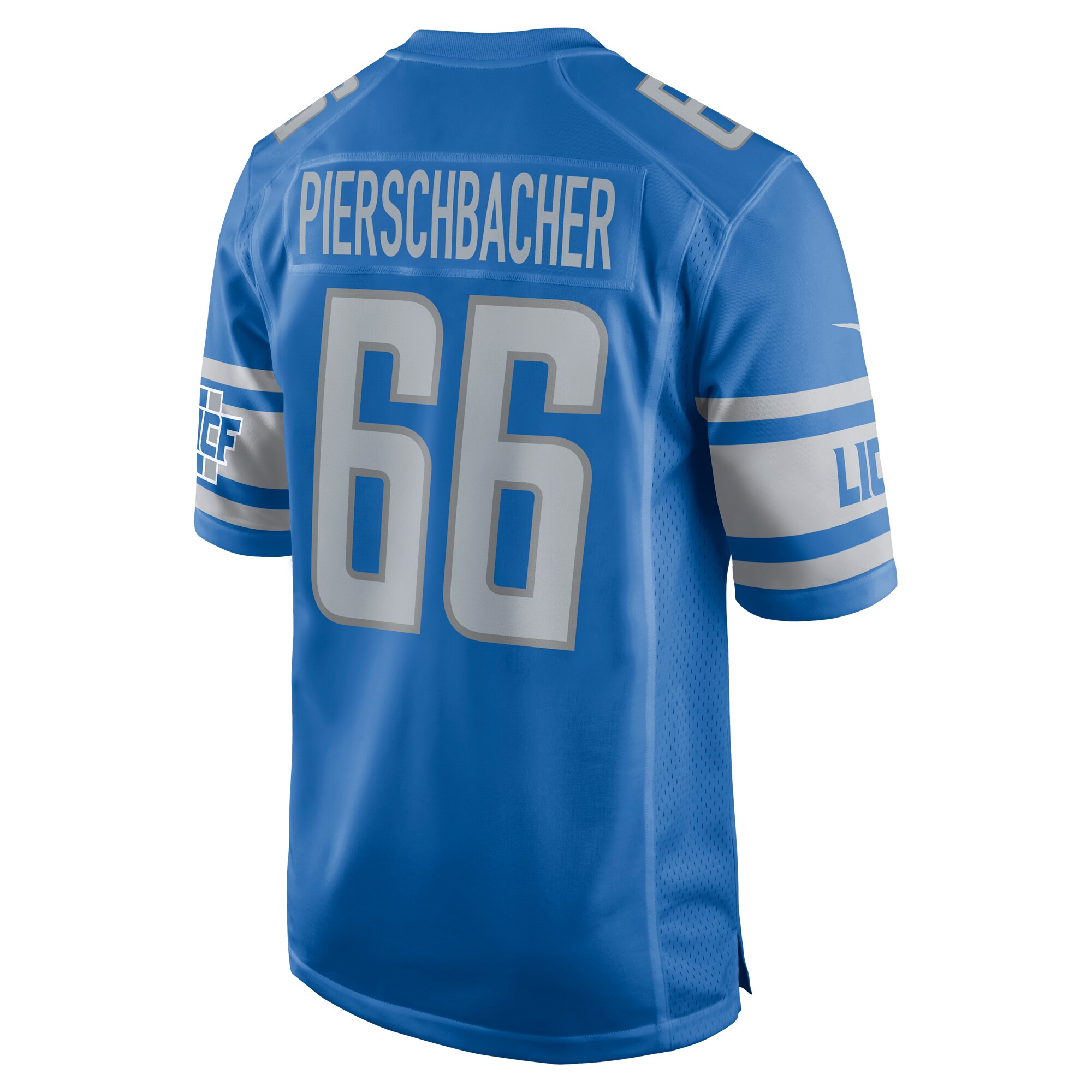Ross Pierschbacher Detroit LionsHome Game Player Jersey - Blue