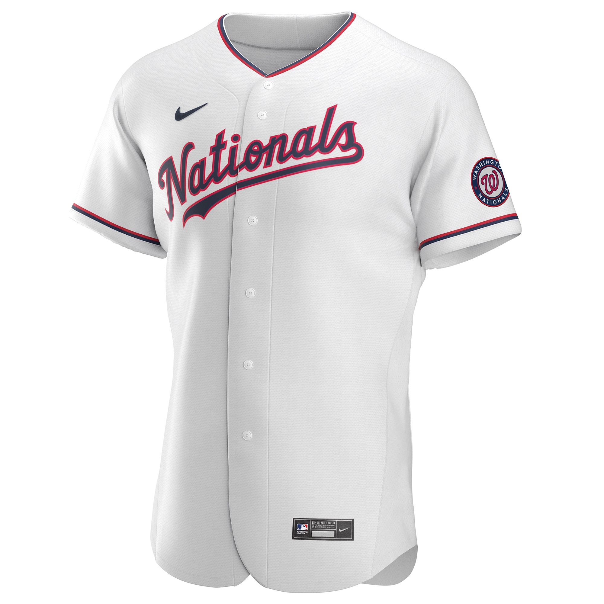 Washington NationalsAlternate Authentic Team Jersey - White