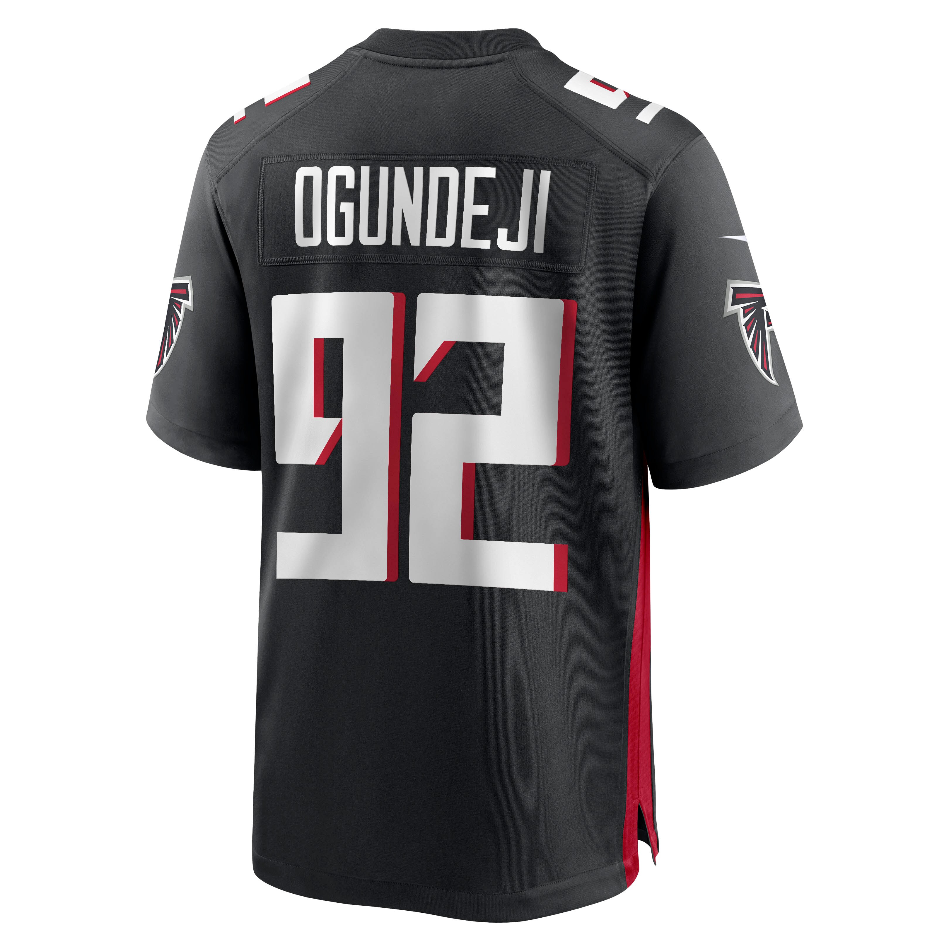 Adetokunbo Ogundeji Atlanta FalconsGame Jersey - Black