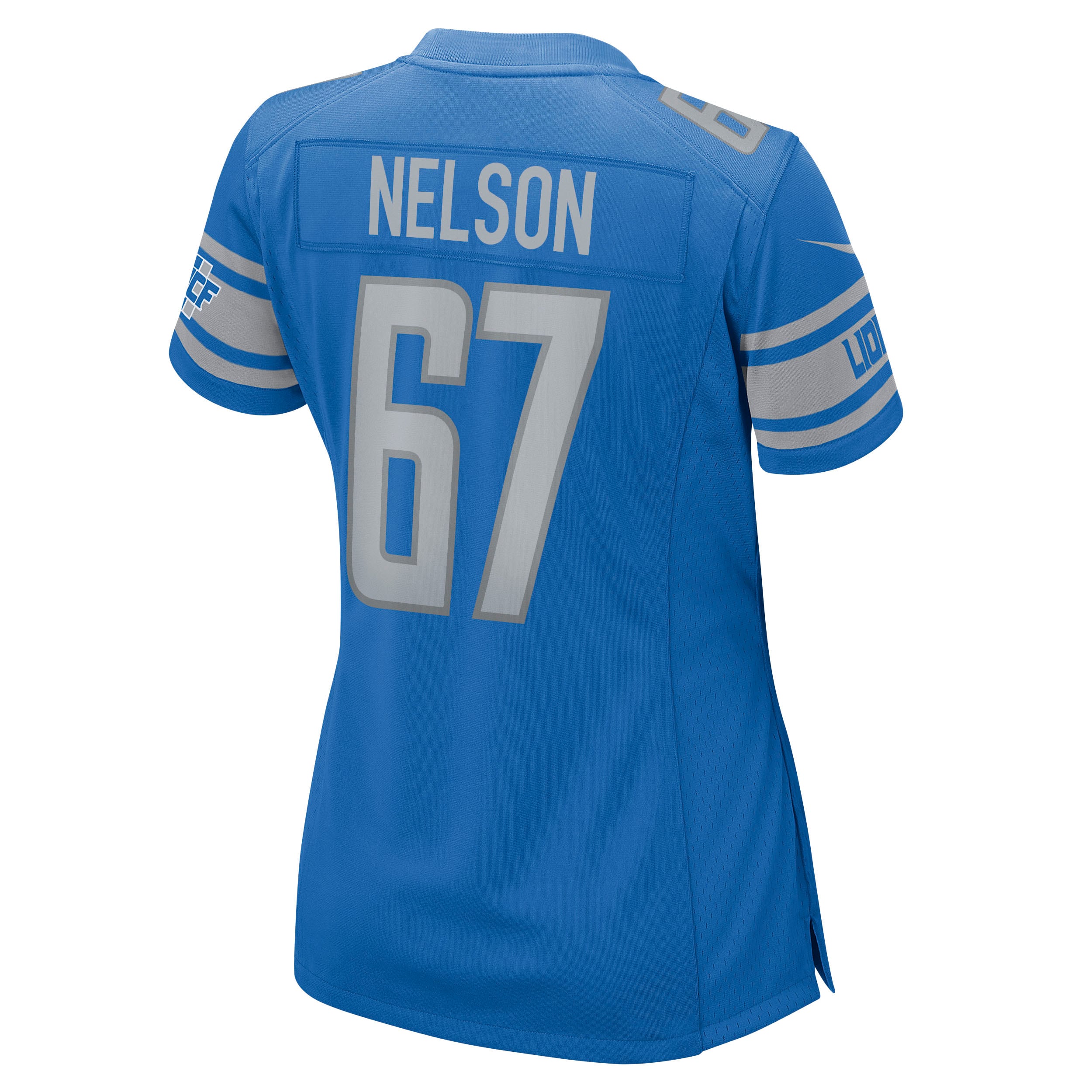 Matt Nelson Detroit Lions Women's Game Jersey - Blue