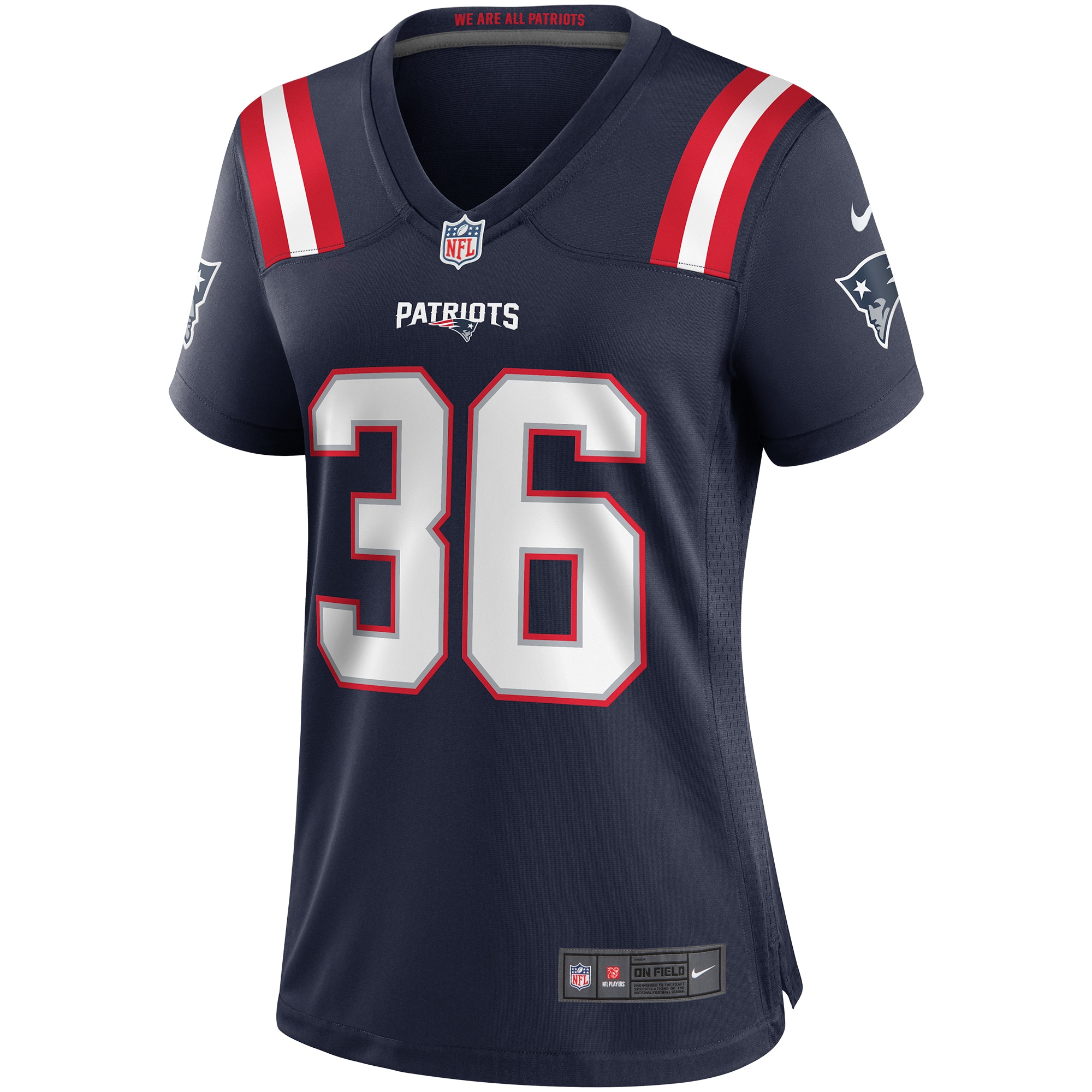 Lawyer Milloy New England Patriots Women's Game Retired Player Jersey - Navy