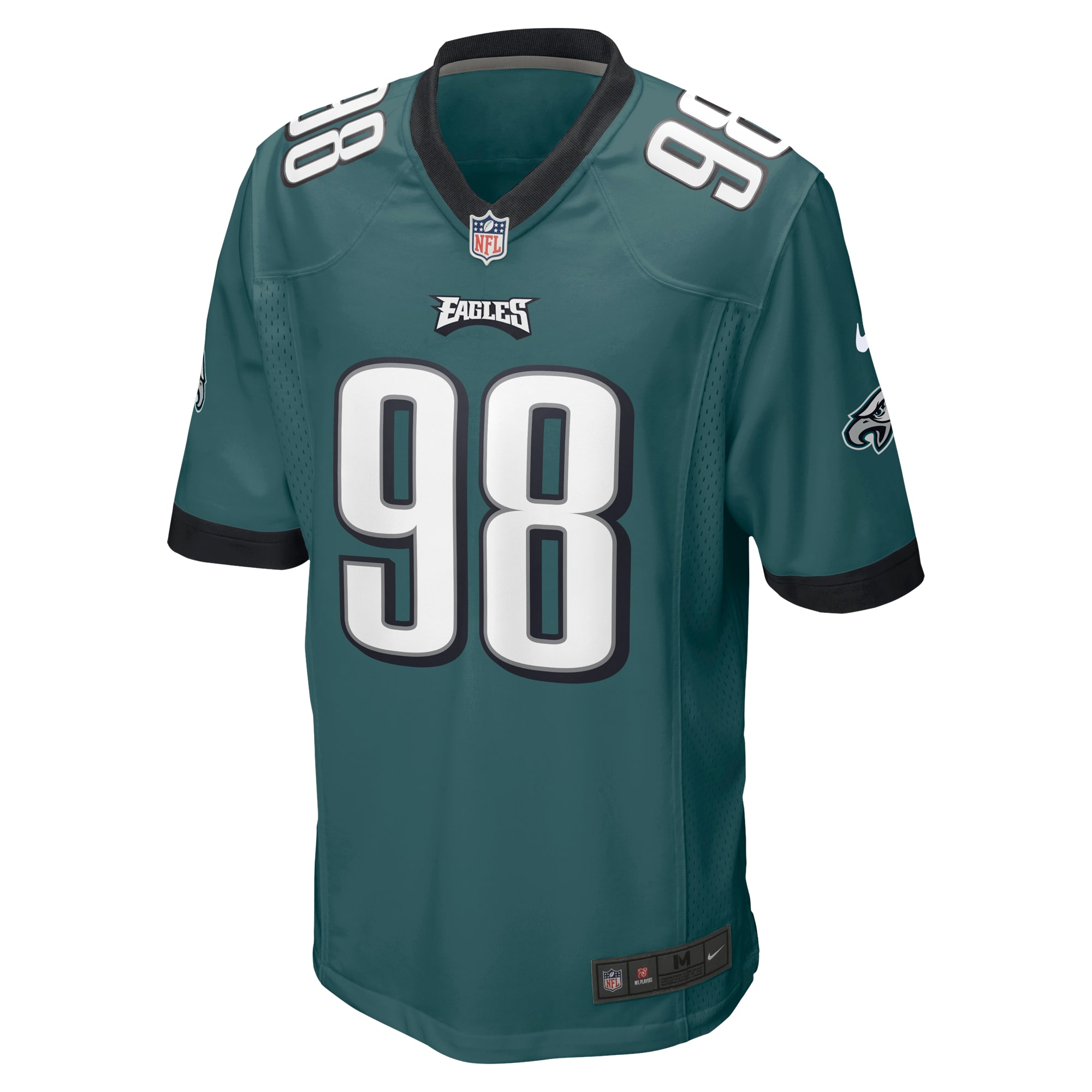 Jalen Carter Philadelphia Eagles2023 NFL Draft First Round Pick Game Jersey - Midnight Green
