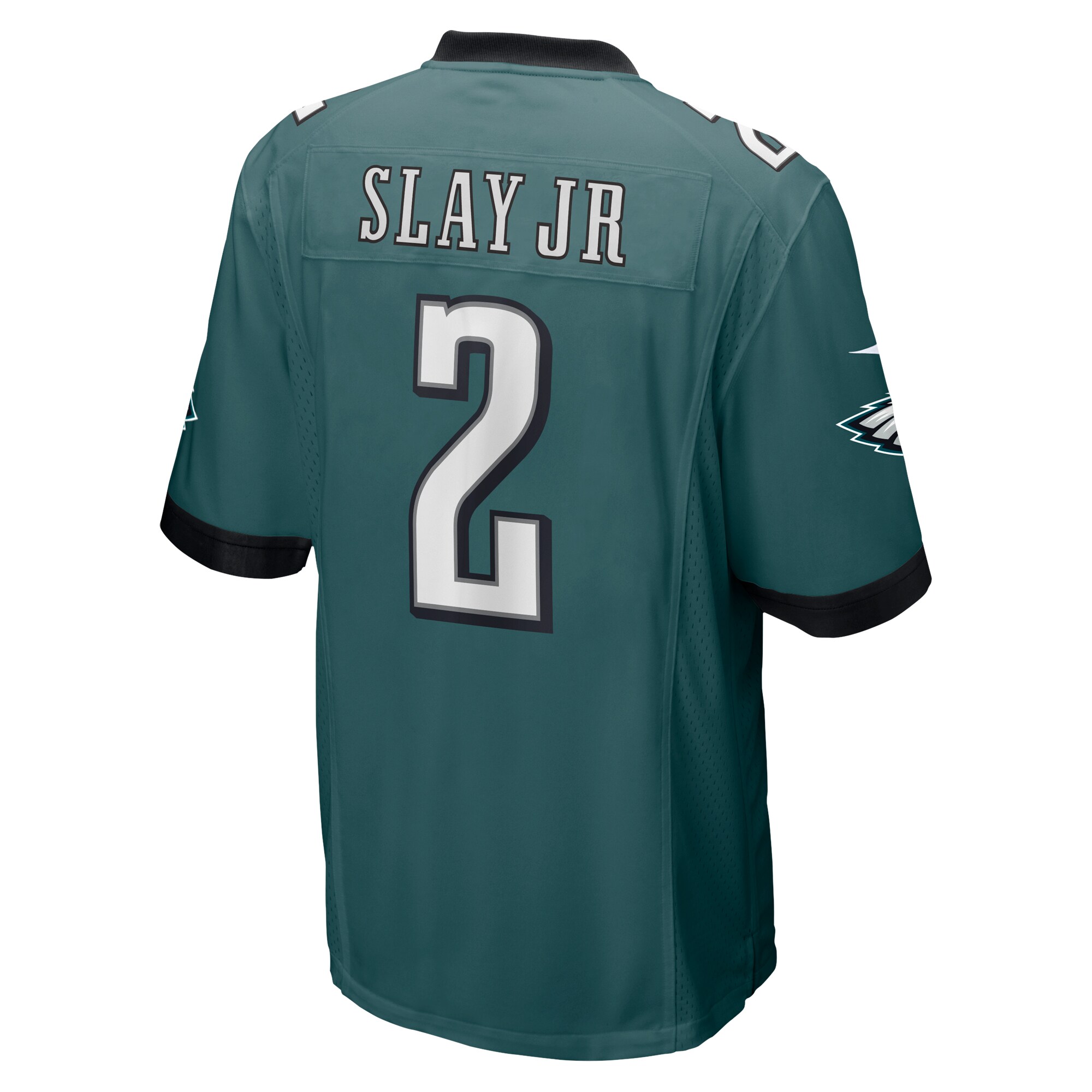 Darius Slay Jr. Philadelphia EaglesSuper Bowl LVII Patch Game Jersey - Midnight Green