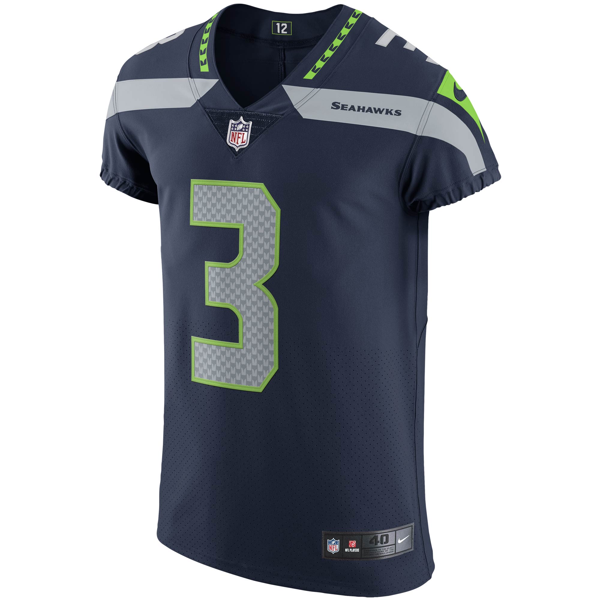 Russell Wilson Seattle SeahawksVapor Elite Player Jersey - College Navy