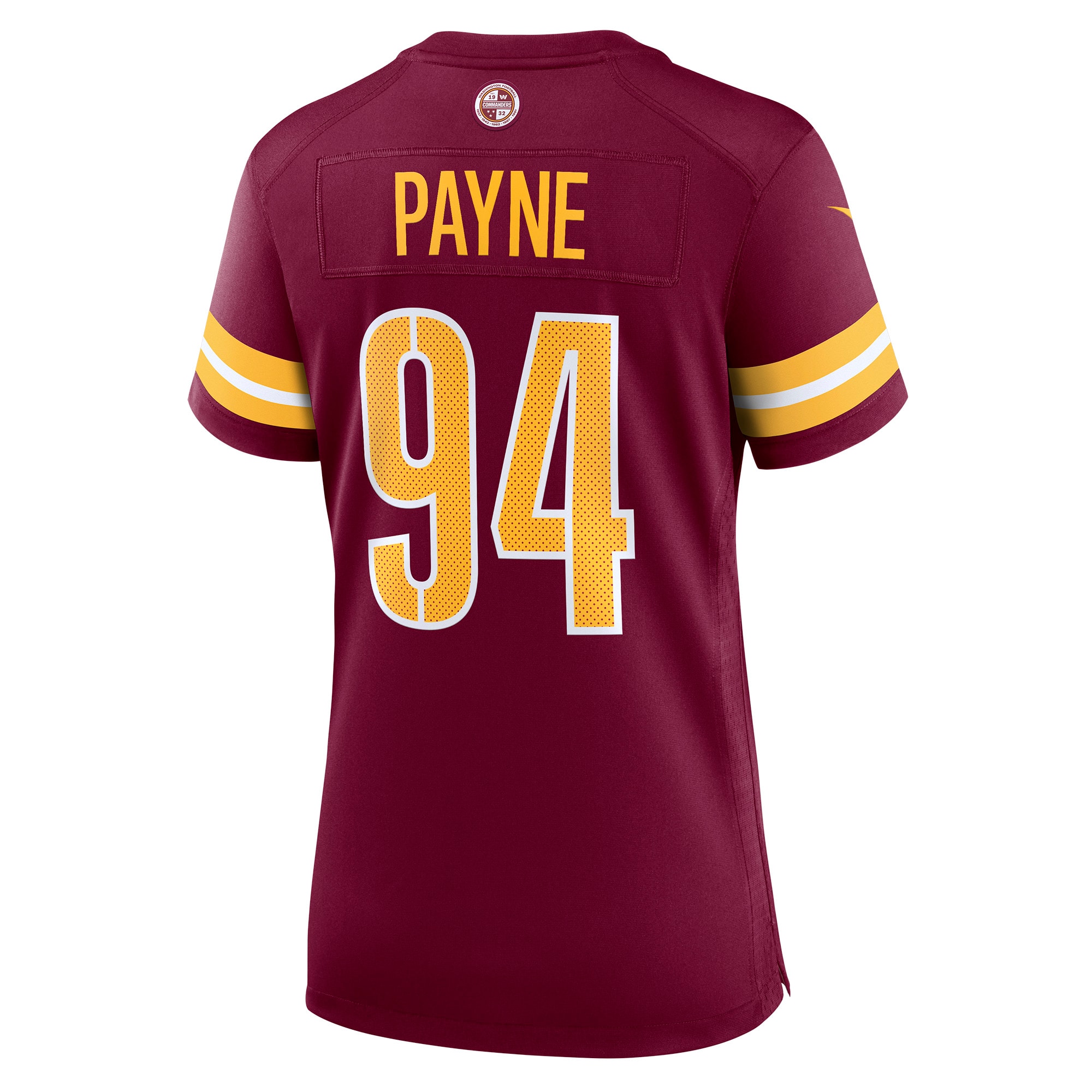 Daron Payne Washington Commanders Women's Player Game Jersey - Burgundy