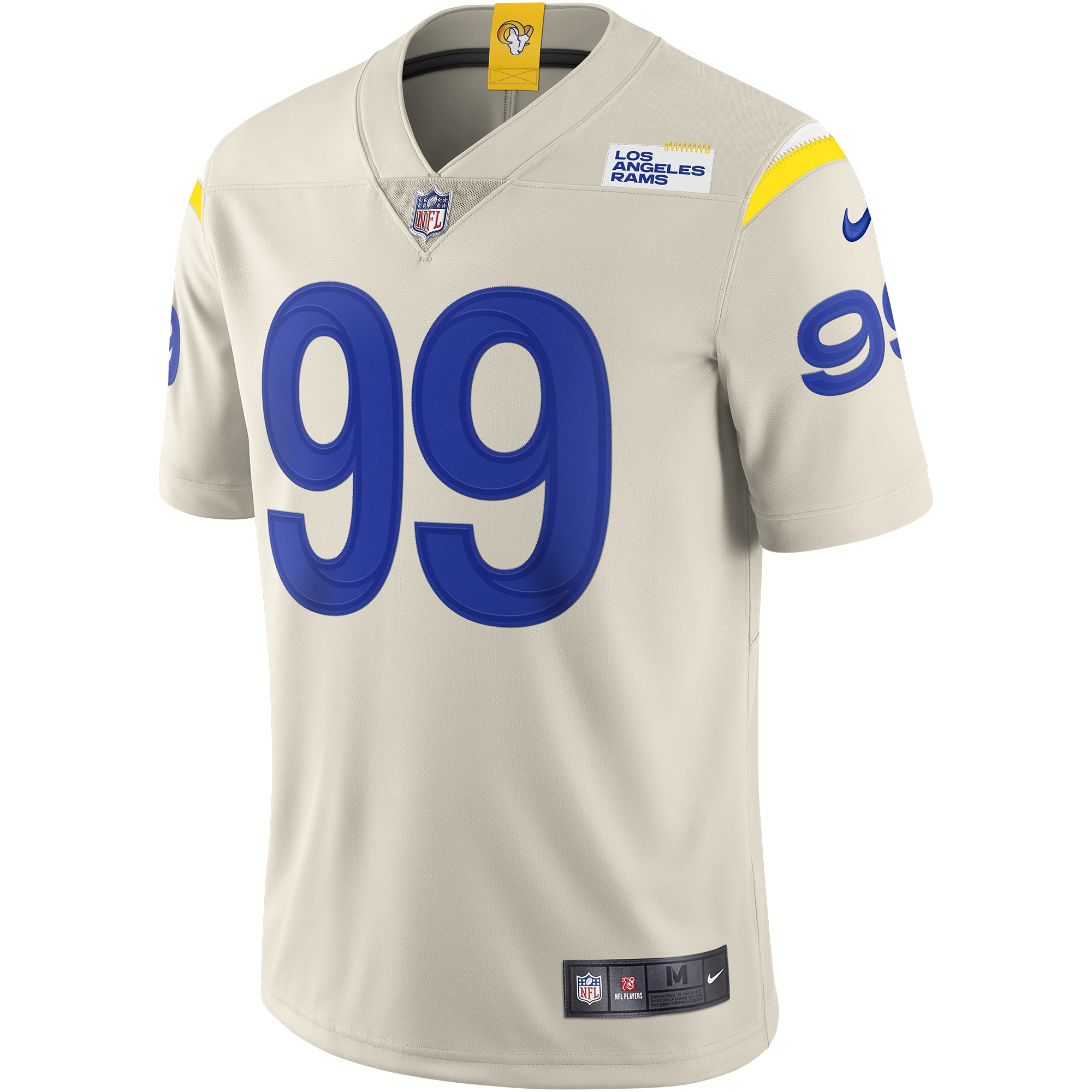 Aaron Donald Los Angeles RamsVapor Limited Jersey - Bone