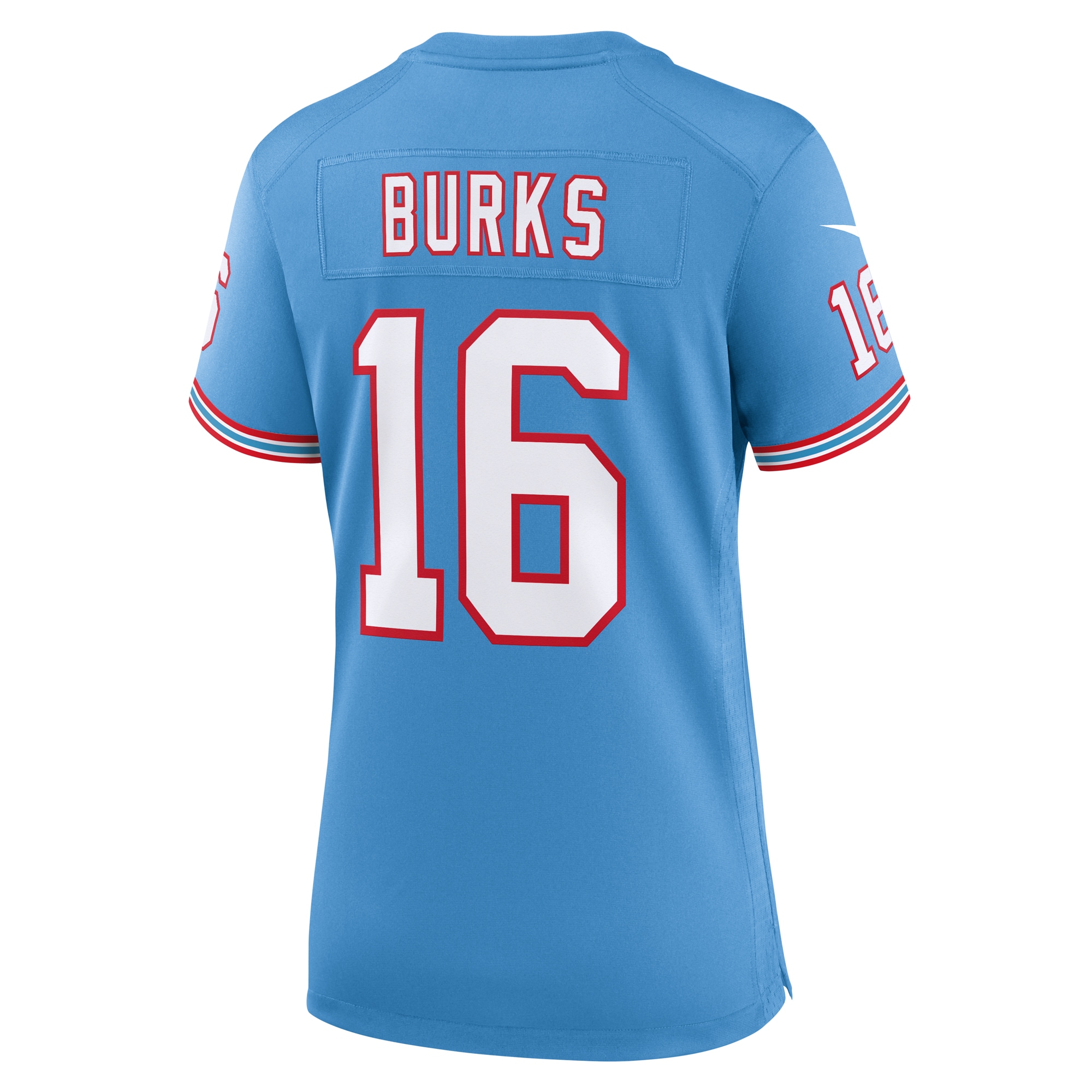 Treylon Burks Tennessee Titans Women's Oilers Throwback Player Game Jersey - Light Blue