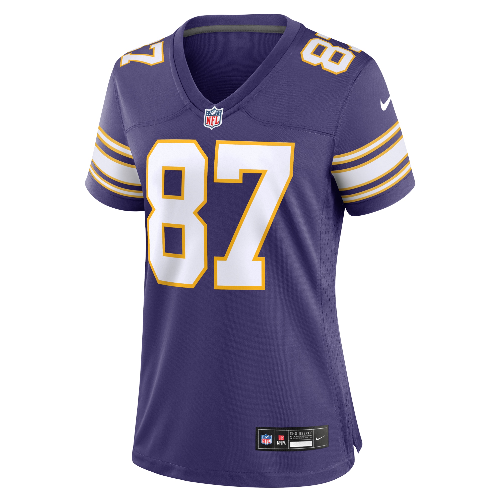 T.J. Hockenson Minnesota Vikings Women's Classic Player Game Jersey - Purple