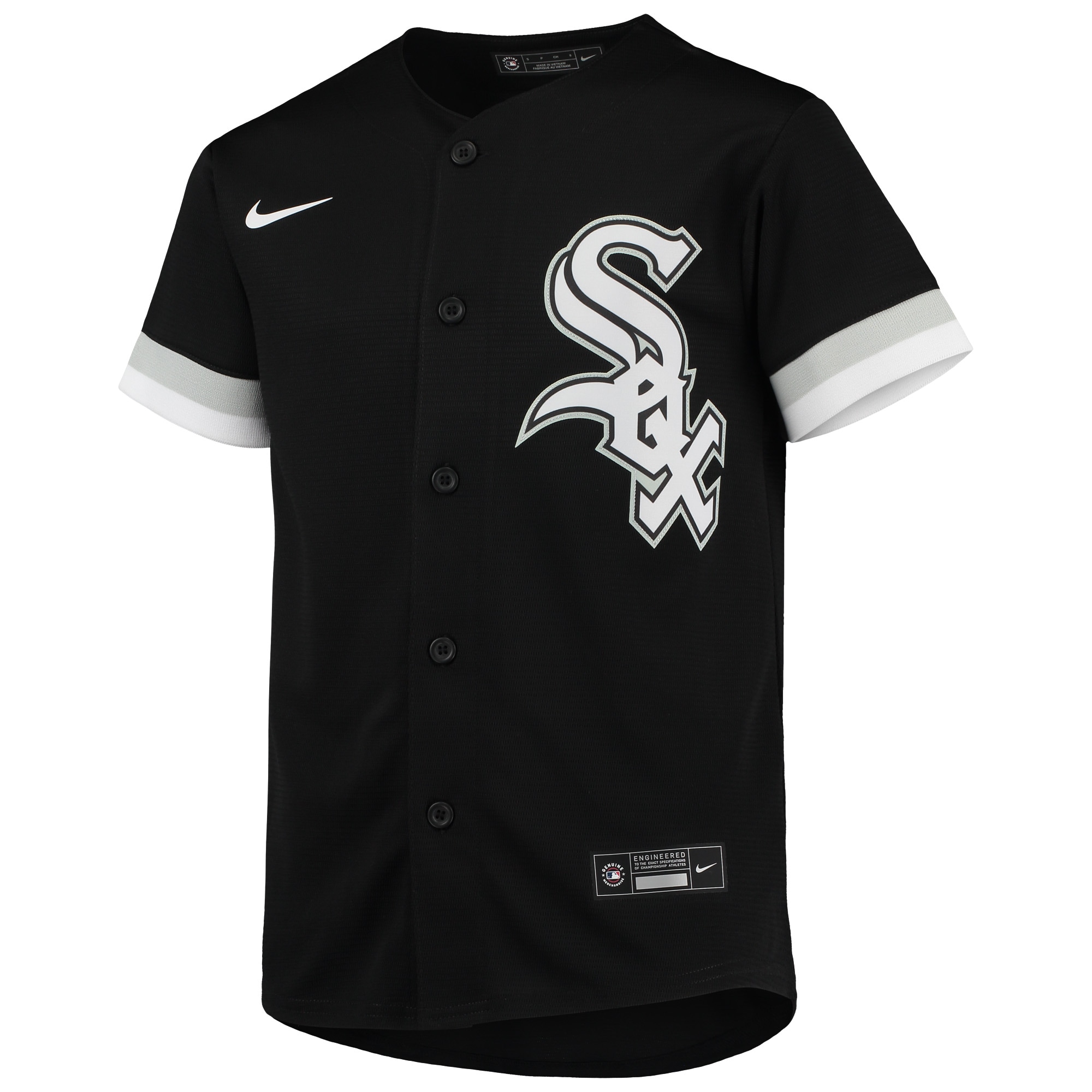 Luis Robert Chicago White SoxYouth Alternate Replica Player Jersey - Black