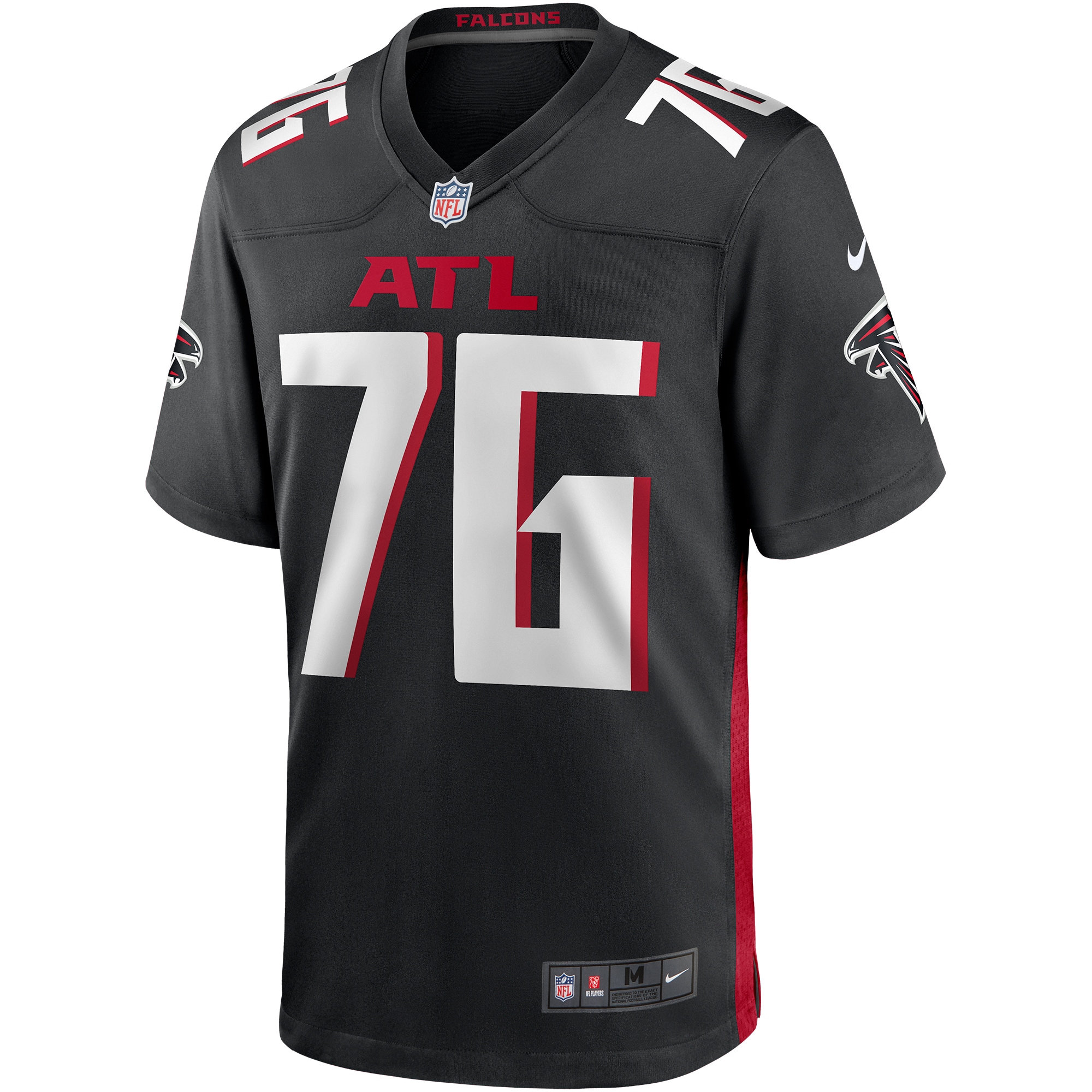 Kaleb McGary Atlanta FalconsGame Jersey - Black