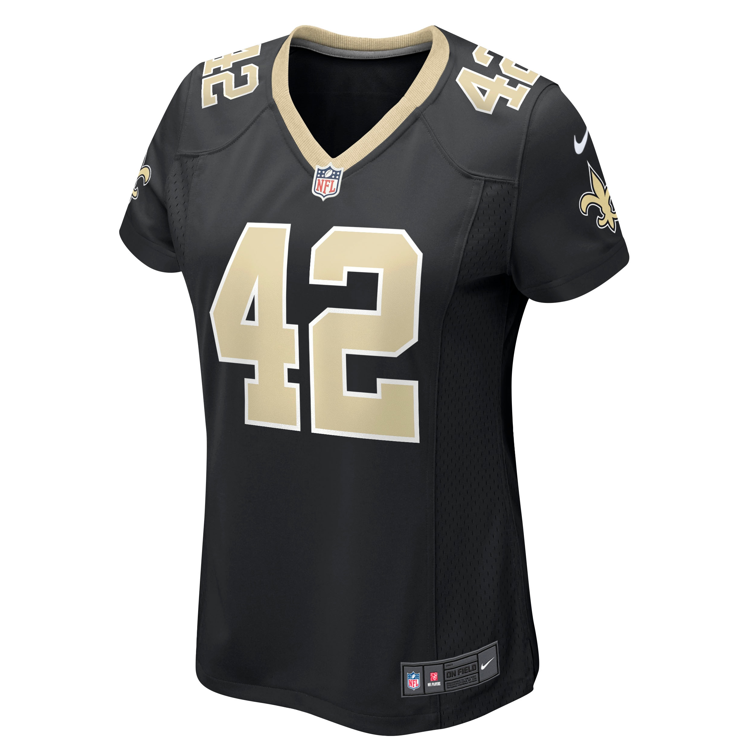 Chase Hansen New Orleans Saints Women's Game Jersey - Black