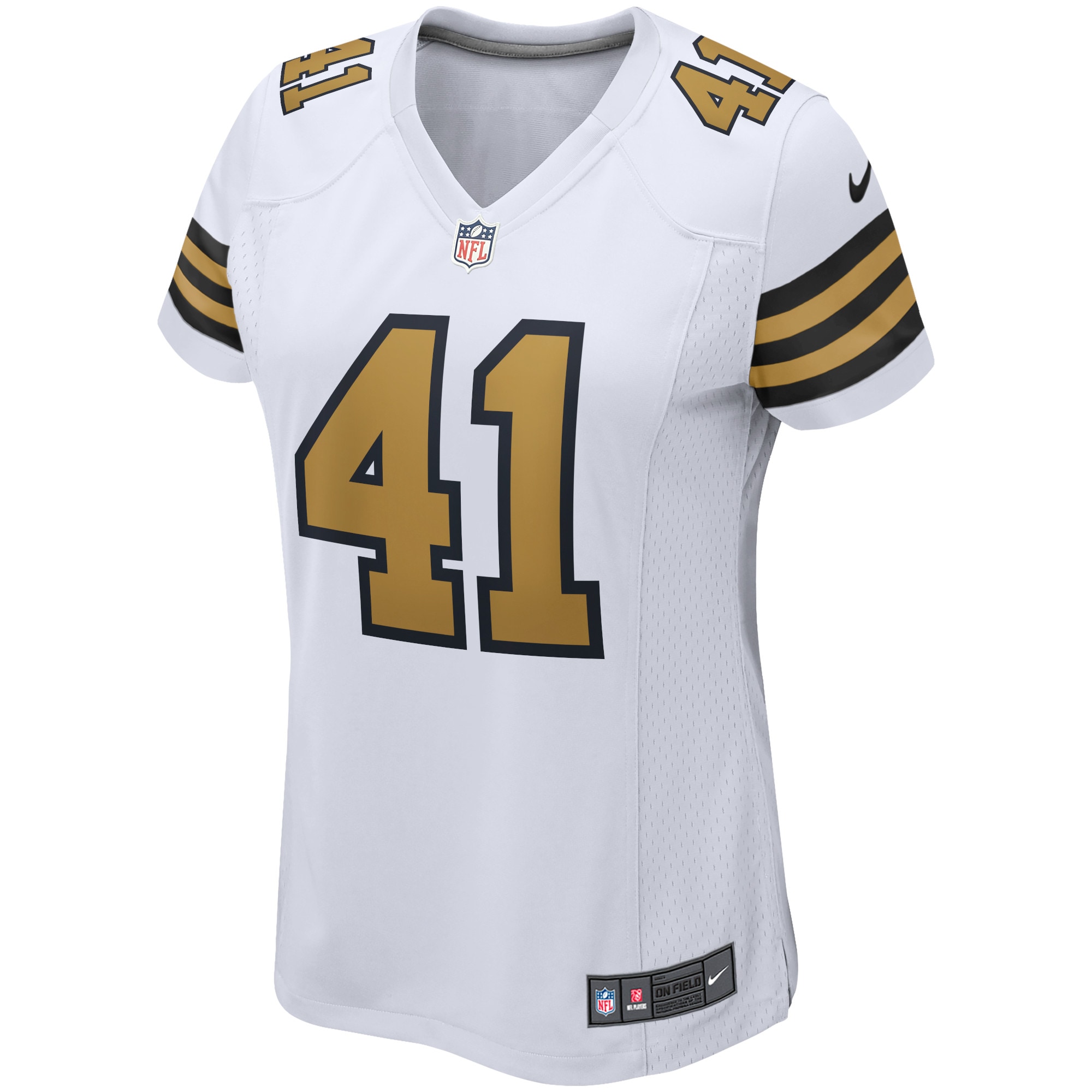 Alvin Kamara New Orleans Saints Women's Alternate Game Player Jersey - White