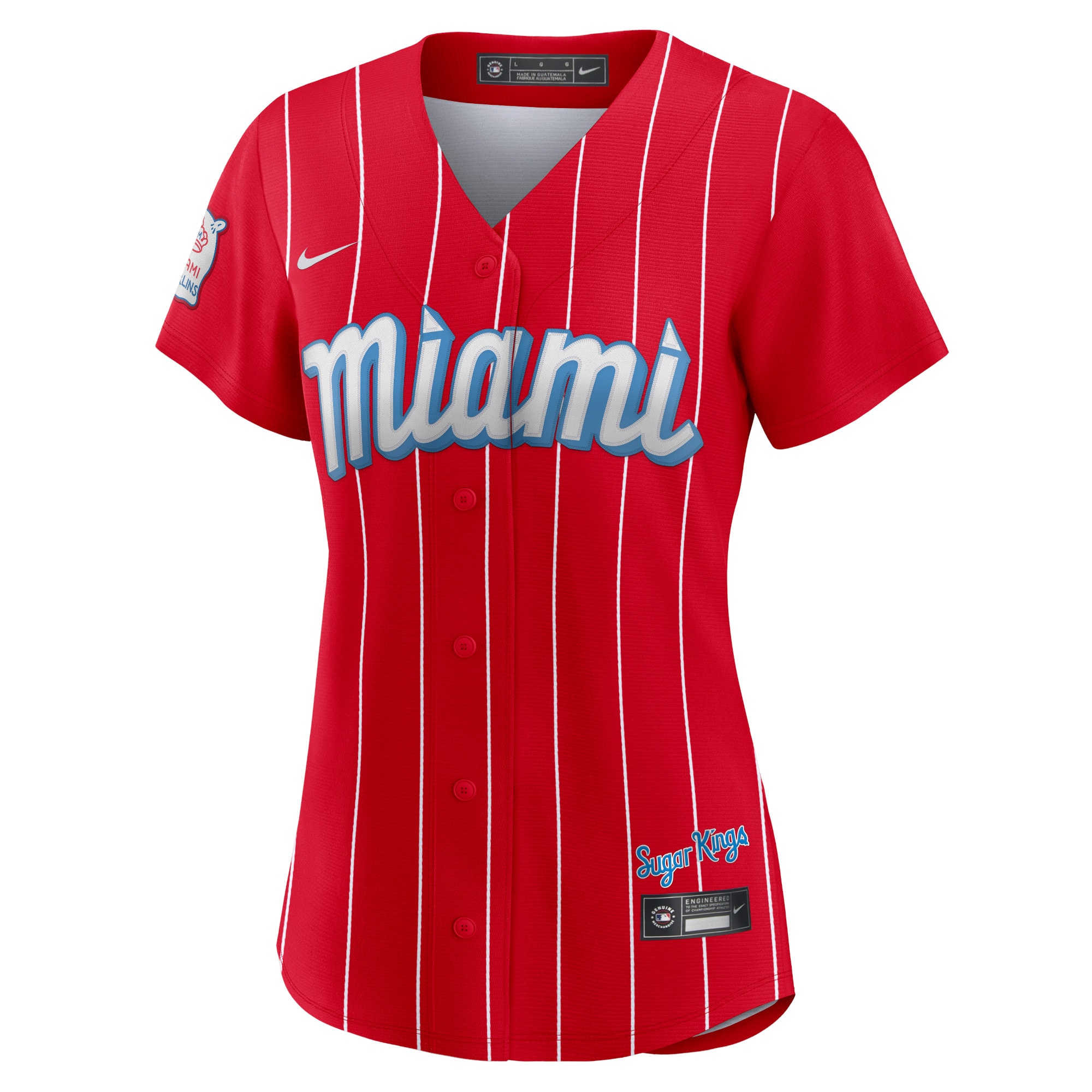 Miami Marlins Women's City Connect Replica Team Jersey - Red