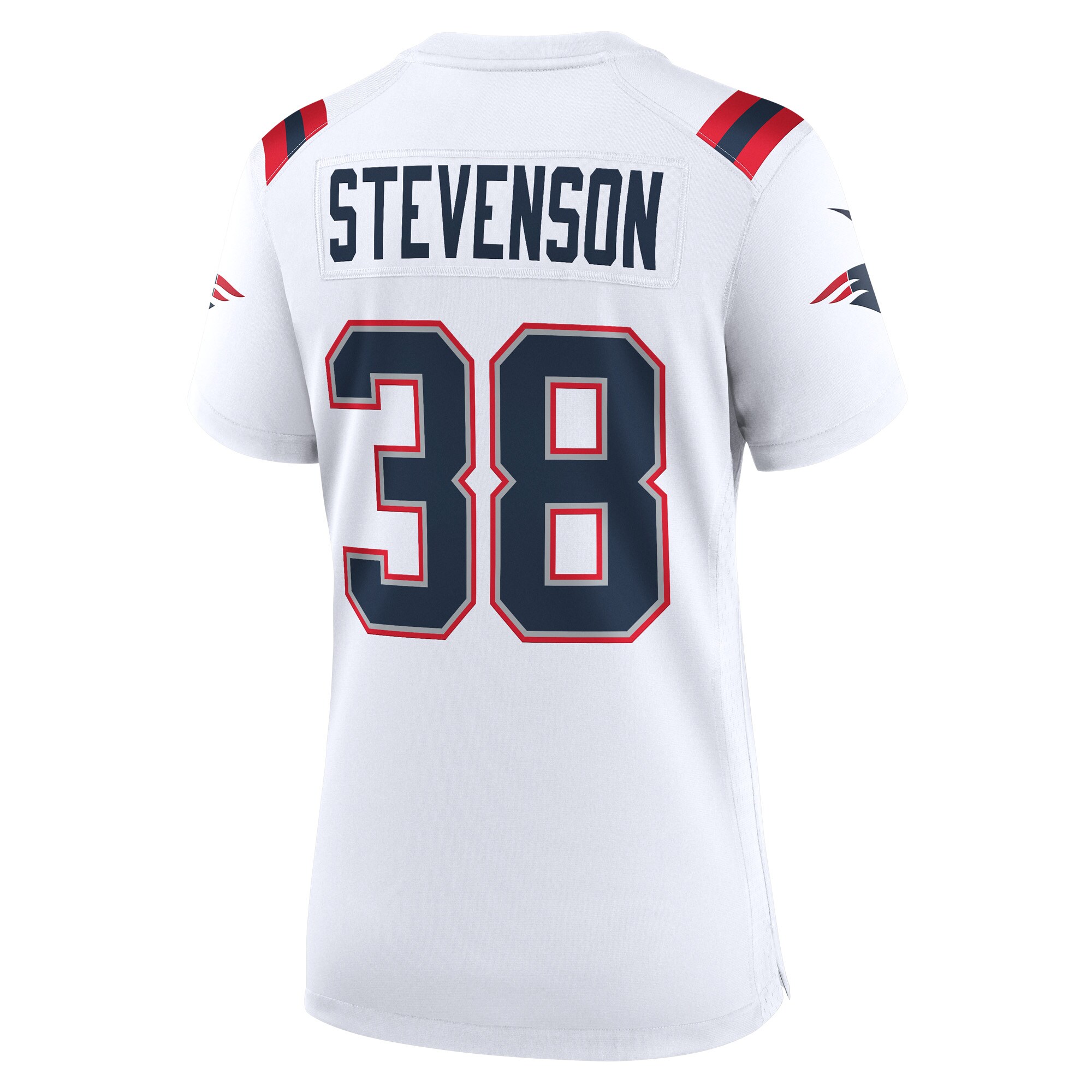 Rhamondre Stevenson New England Patriots Women's Game Player Jersey - White