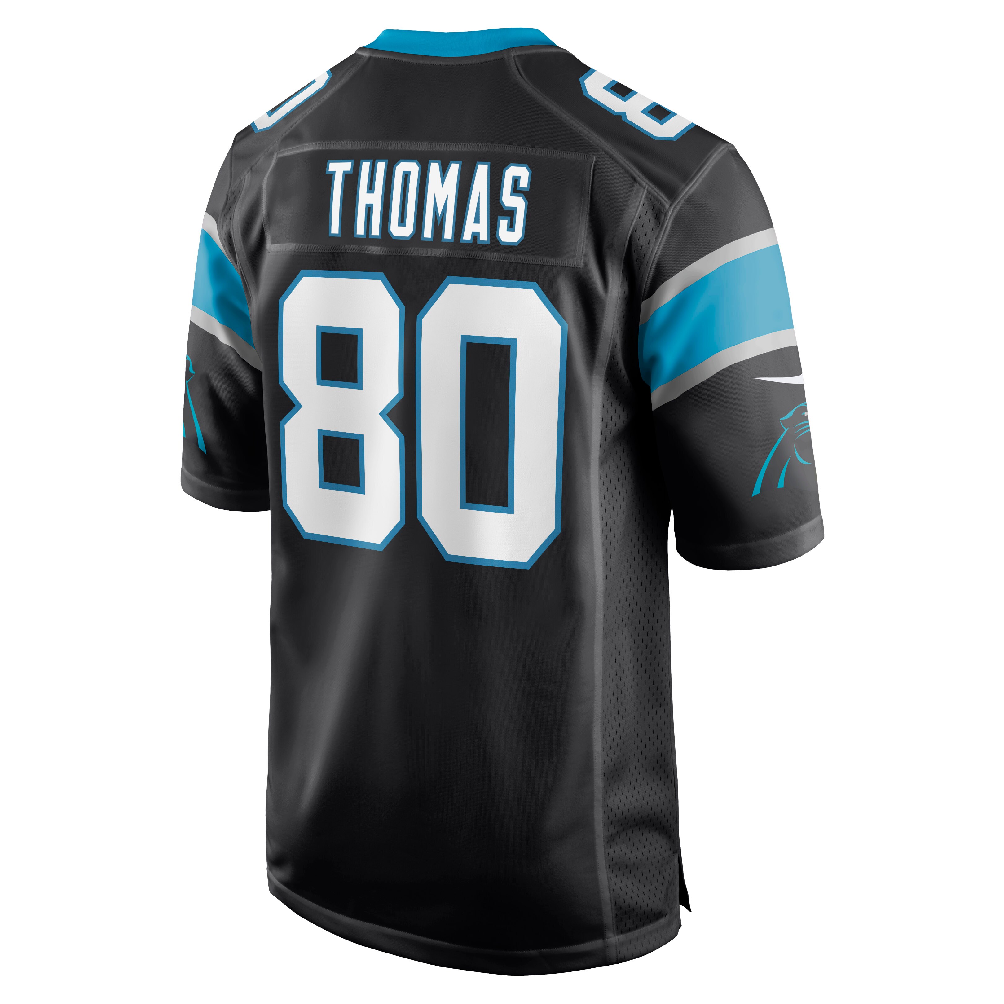 Ian Thomas Carolina PanthersGame Jersey - Black