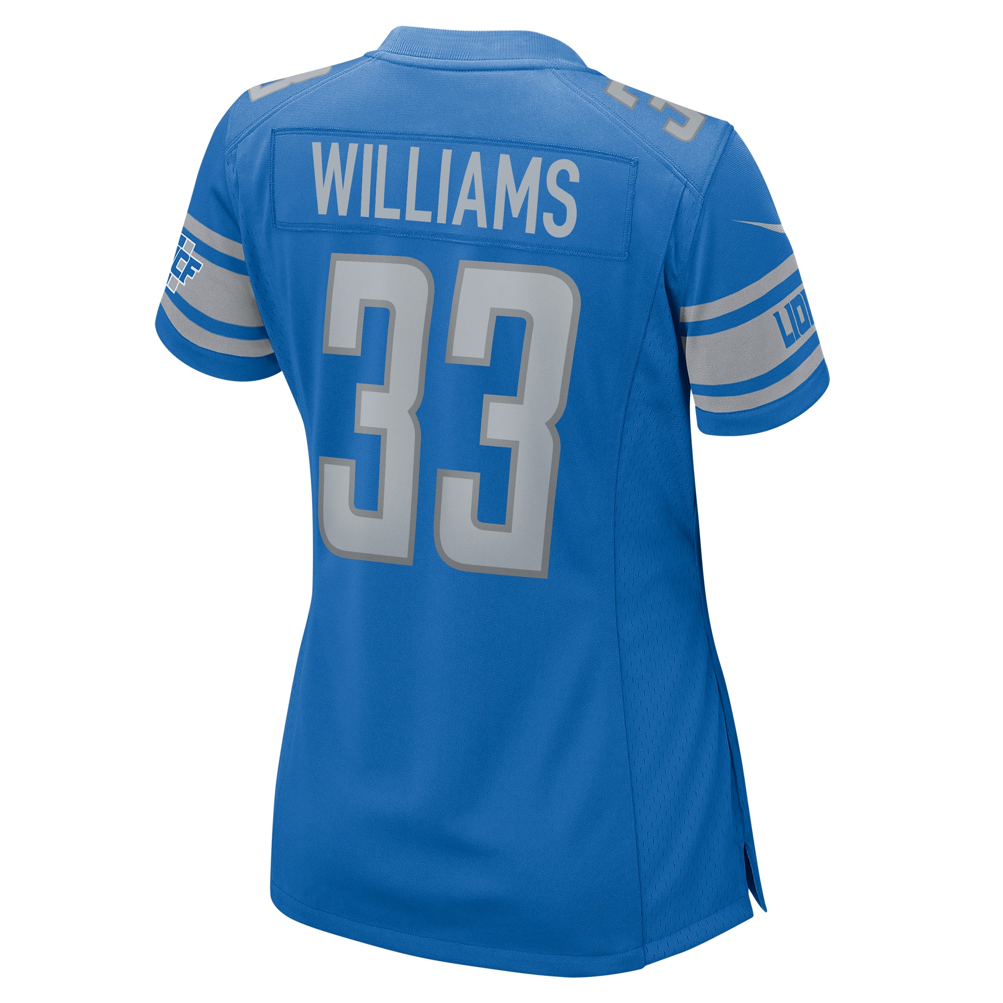 Jarren Williams Detroit Lions Women's Home Game Player Jersey - Blue