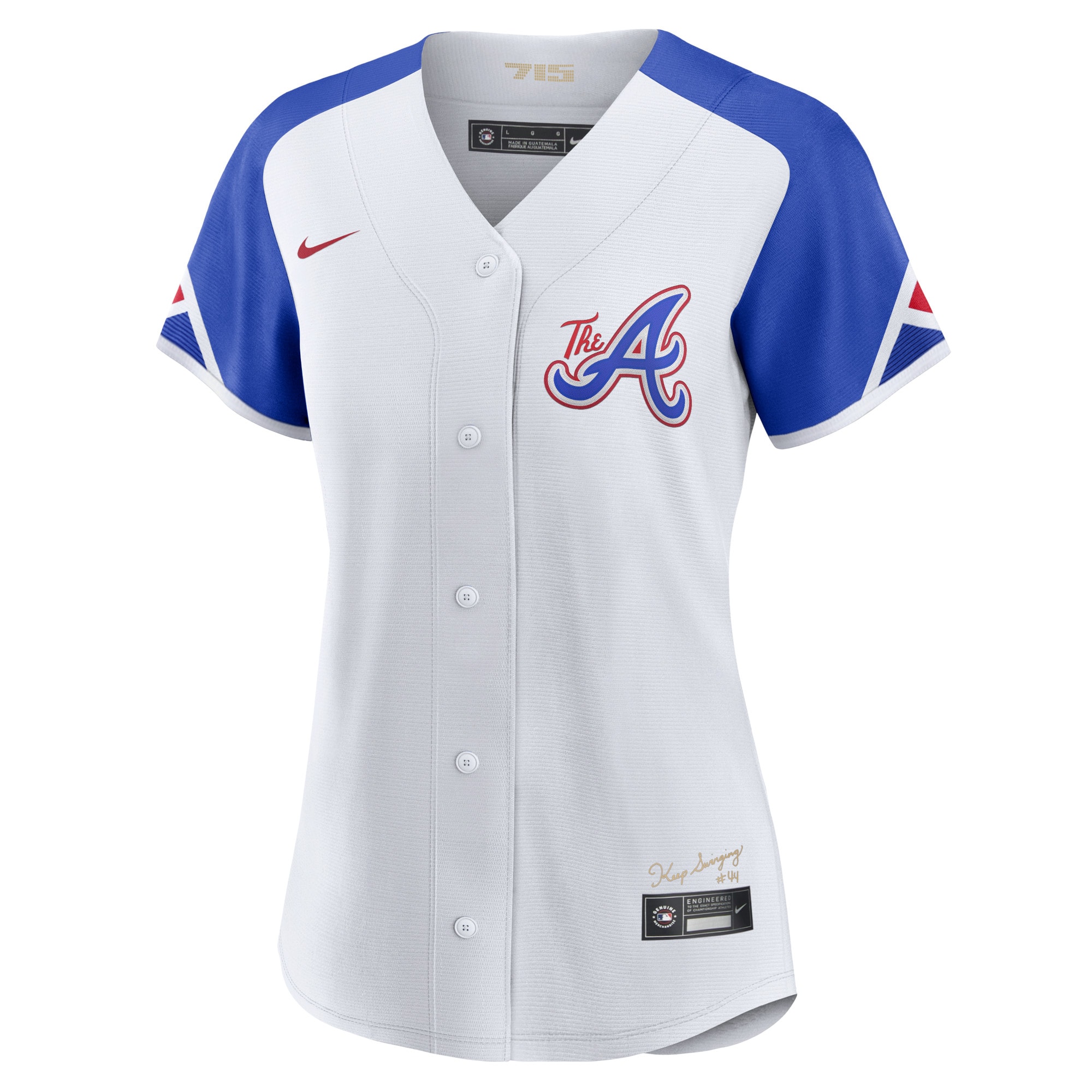 Hank Aaron Atlanta Braves Women's 2023 City Connect Replica Player Jersey - White