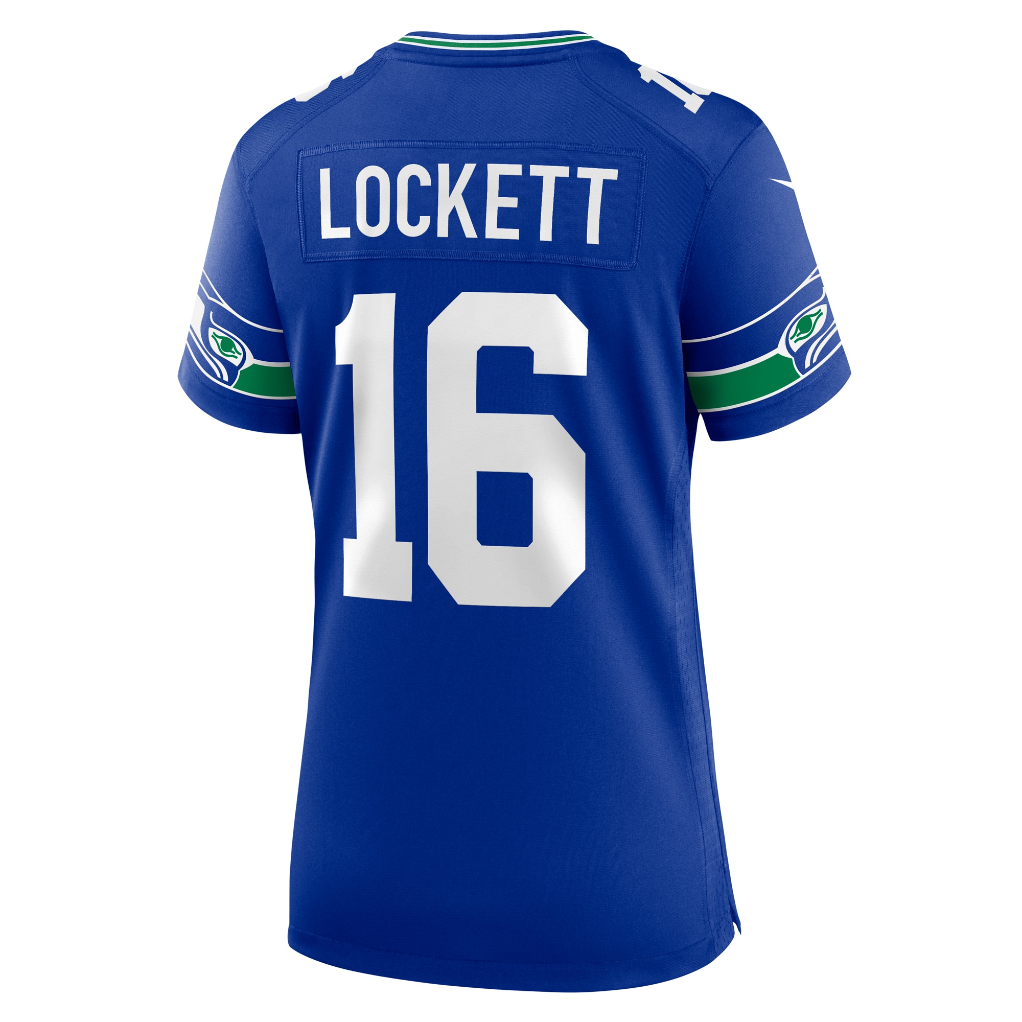 Tyler Lockett Seattle Seahawks Women's Throwback Player Game Jersey - Royal