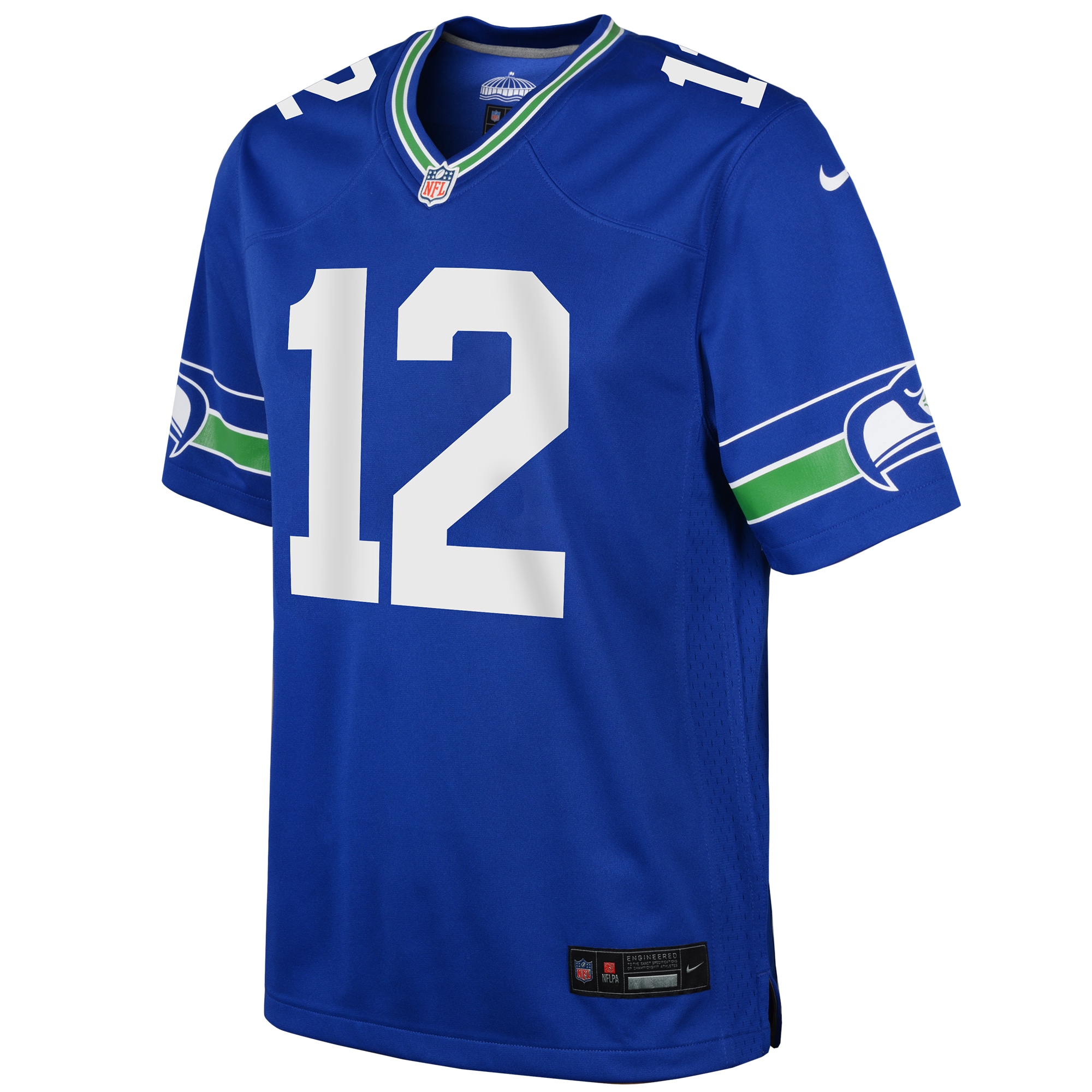 12s Seattle SeahawksYouth Throwback Player Game Jersey - Royal